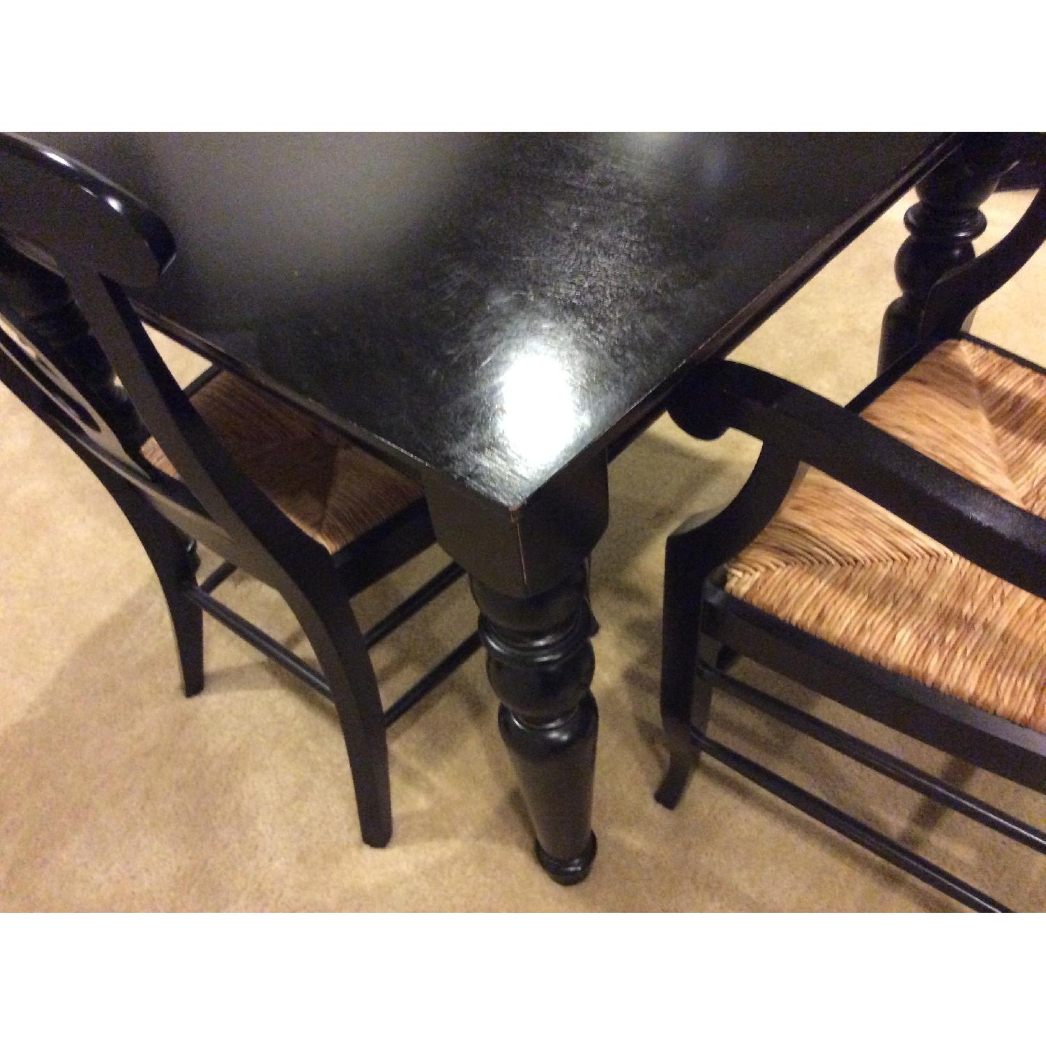 Pottery Barn Extendable Dining Table w/ 4 Napoleon Chairs - image-3