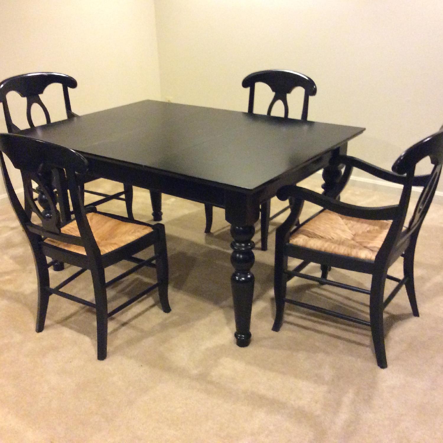 Pottery Barn Extendable Dining Table w/ 4 Napoleon Chairs - image-4