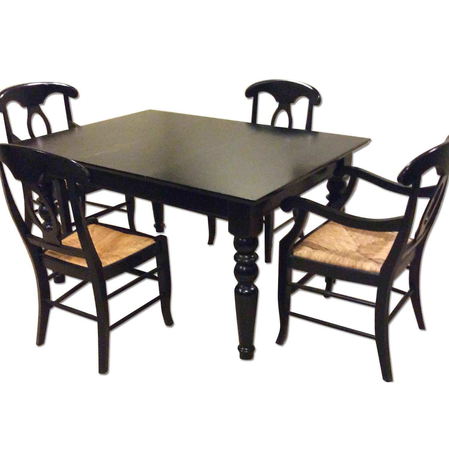 Pottery Barn Extendable Dining Table w/ 4 Napoleon Chairs - image-0