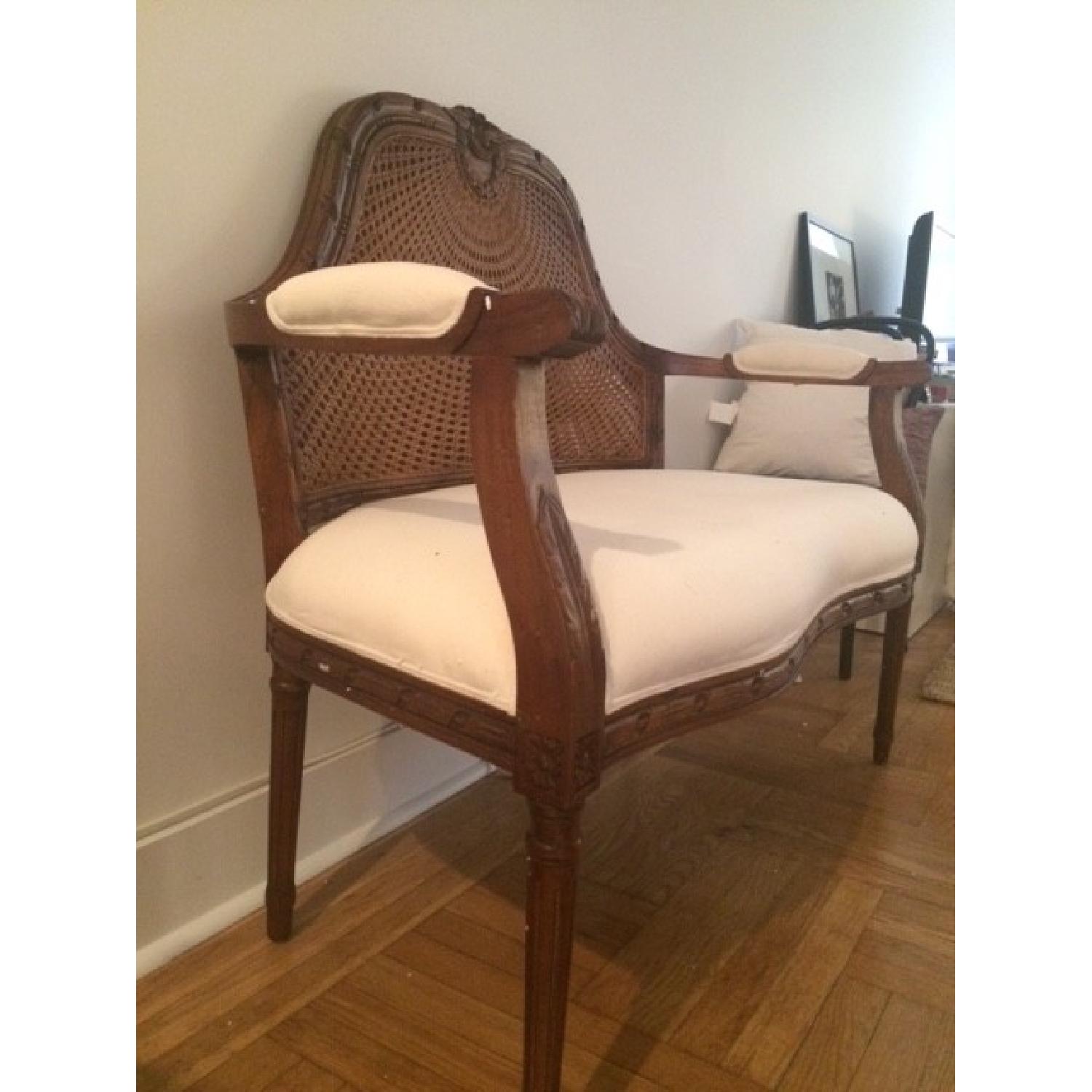 One Kings Lane Cane-Back Settee - image-2
