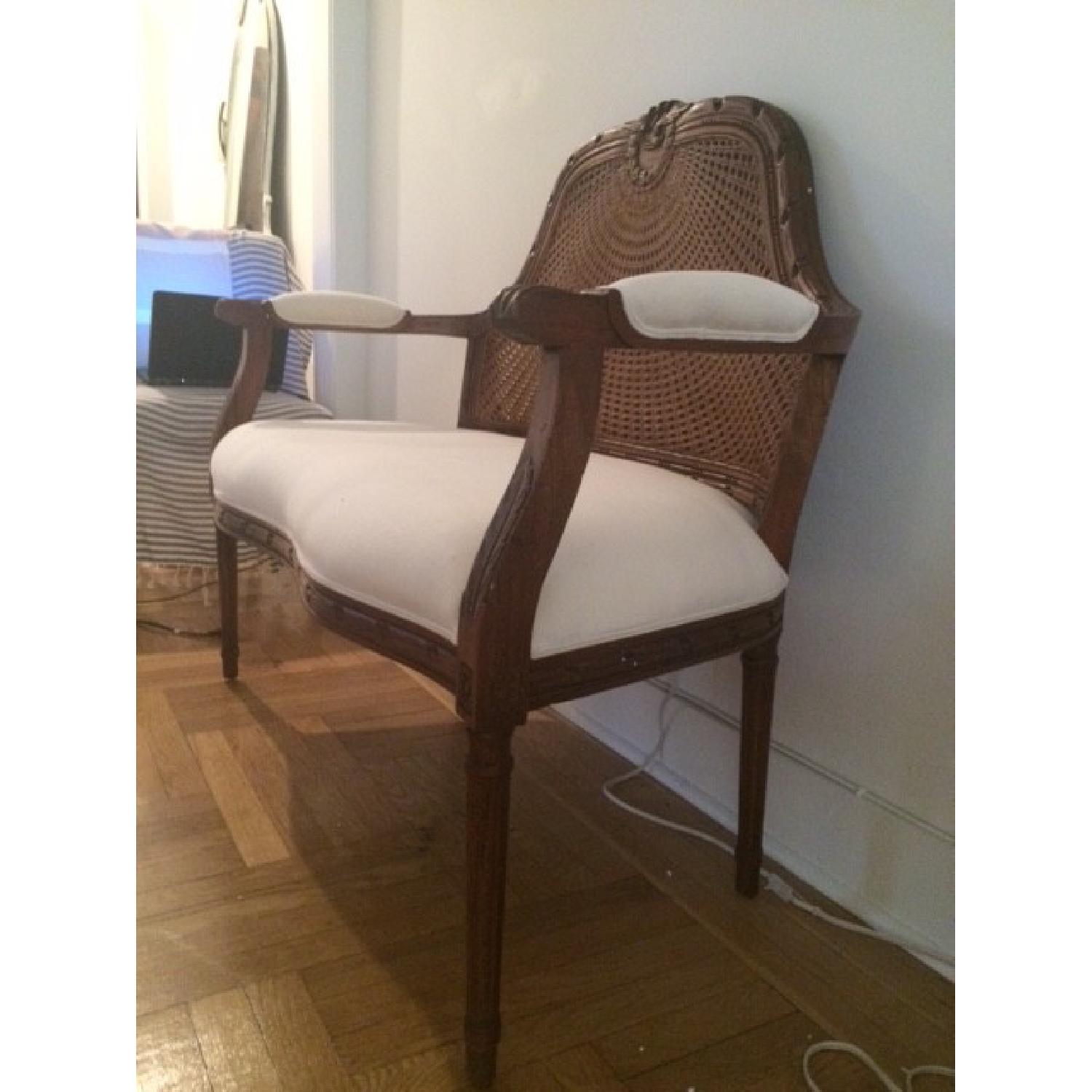 One Kings Lane Cane-Back Settee - image-3