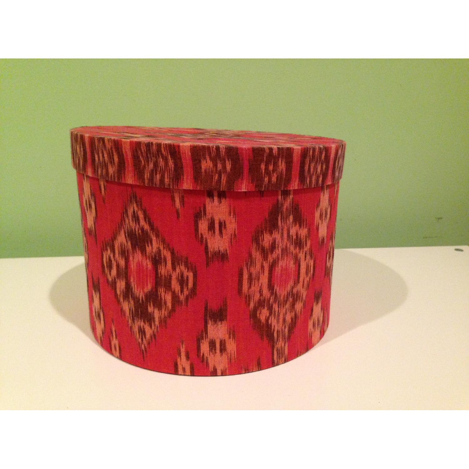 Indonesia Timor Batik Round Box - AptDeco