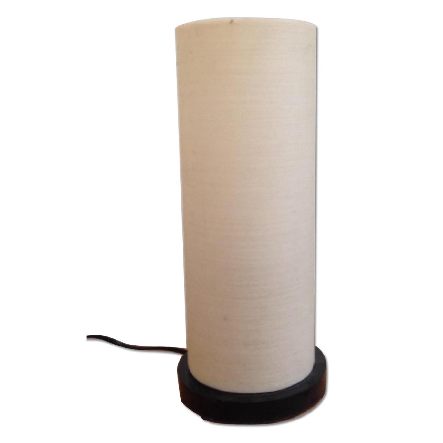 Balinese Handicrafts White Table Lamps - 2 Available - image-0