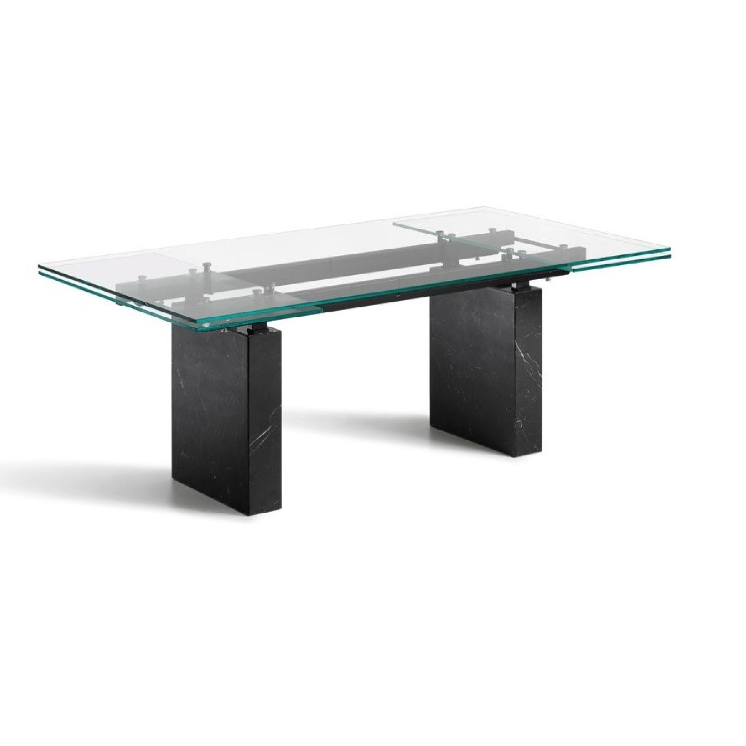 Cattelan Italia Zeta Glass Extendable Dining Table AptDeco