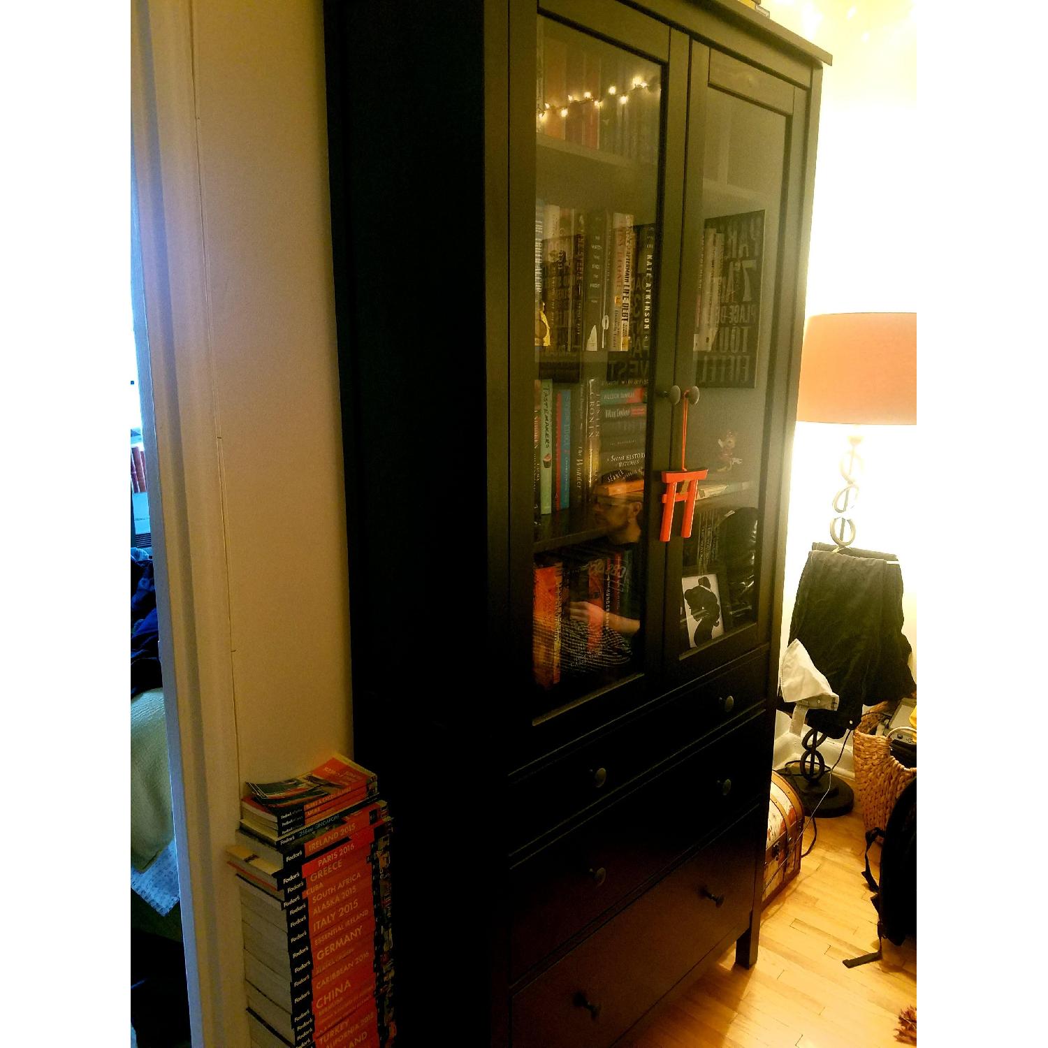 Ikea Hemnes Glass Door Cabinet w/ Drawers - image-2