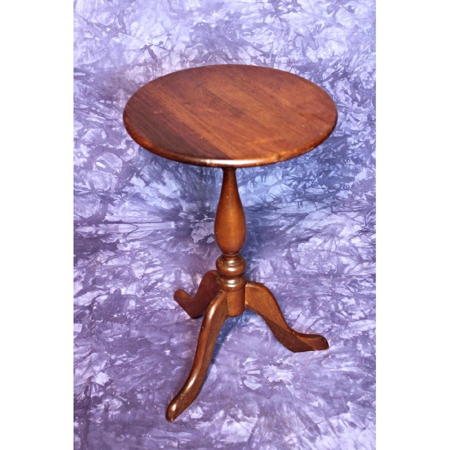 Willett Antique Walnut Lamp Side Table - image-1