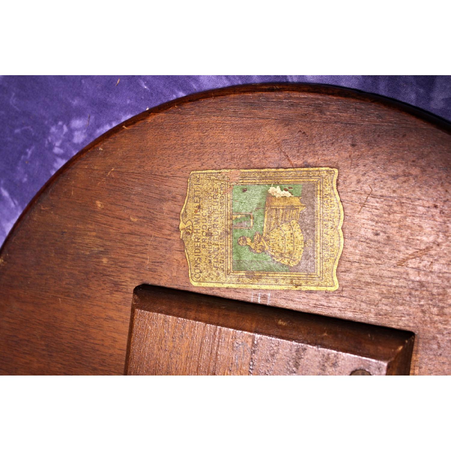 Willett Antique Walnut Lamp Side Table - image-6