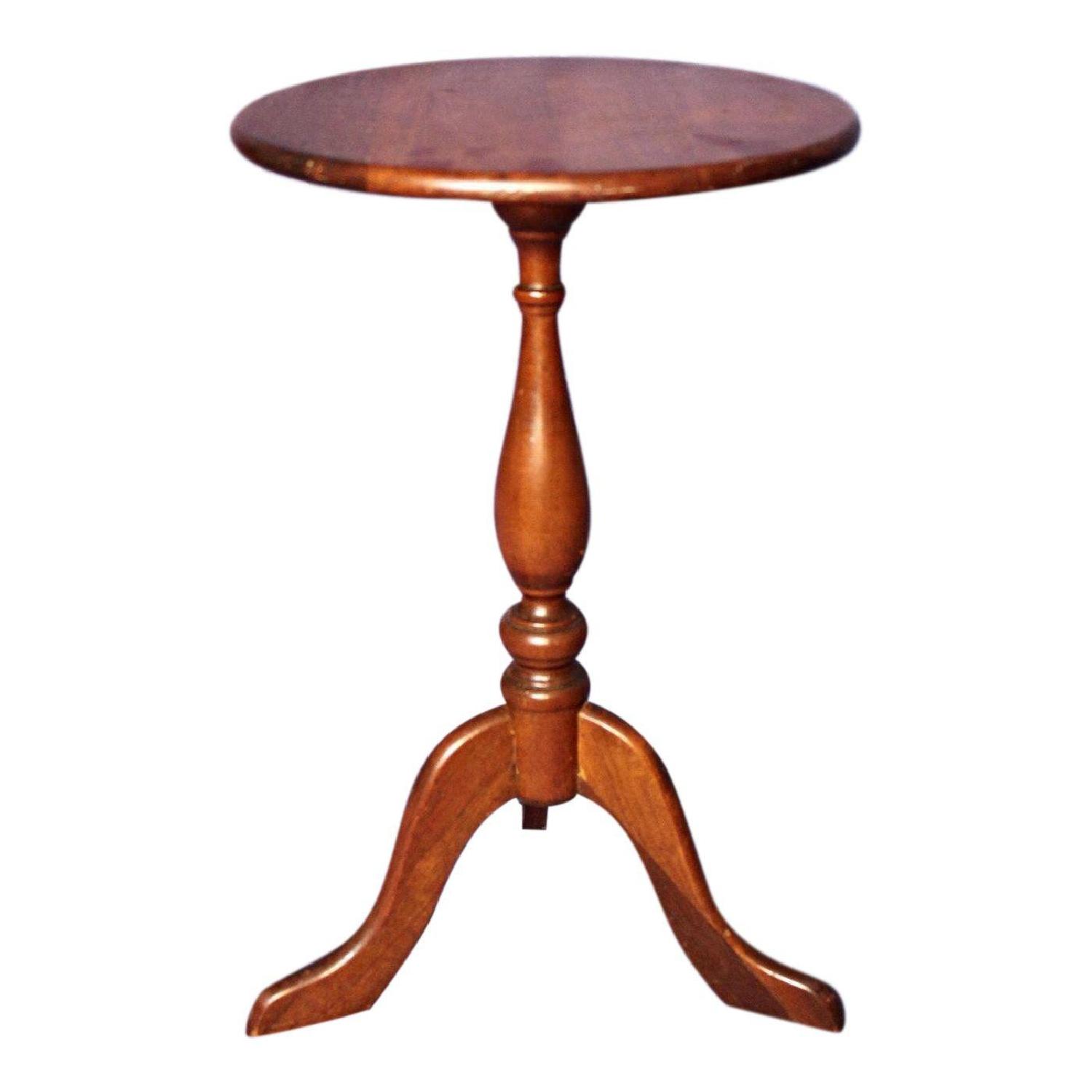 Willett Antique Walnut Lamp Side Table - image-9