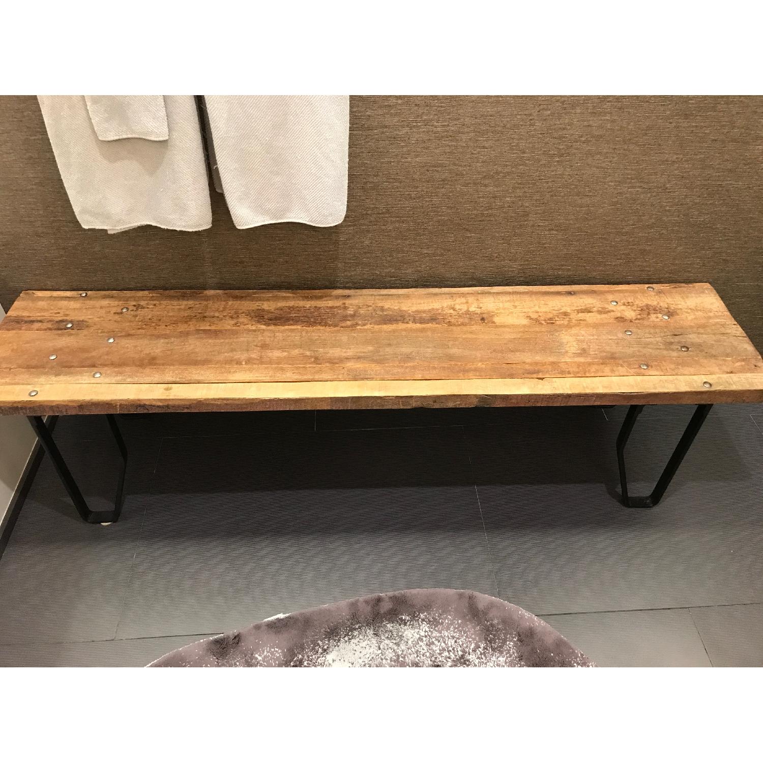 ABC Carpet and Home Reclaimed Wooden Bench - image-1