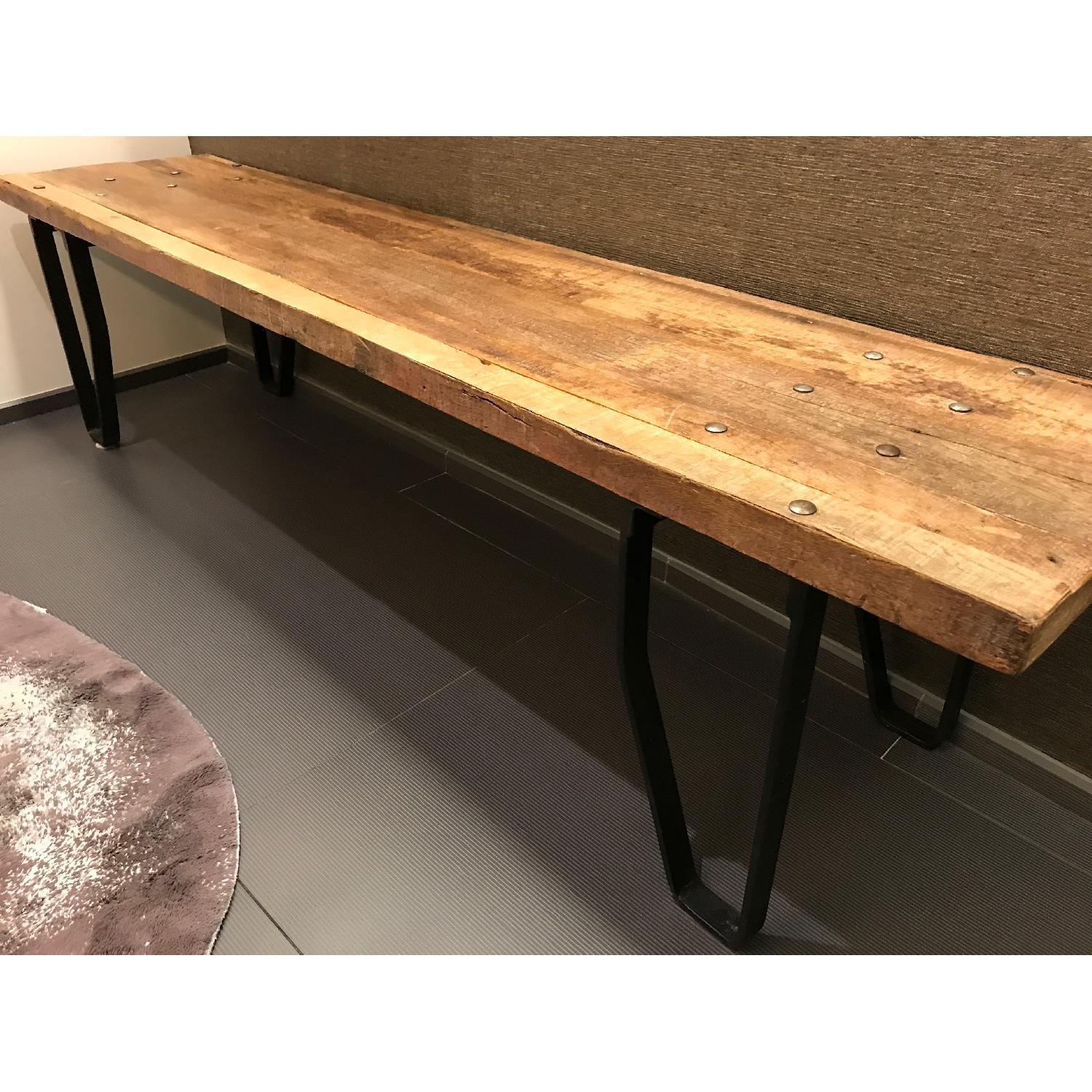 ABC Carpet and Home Reclaimed Wooden Bench - image-2
