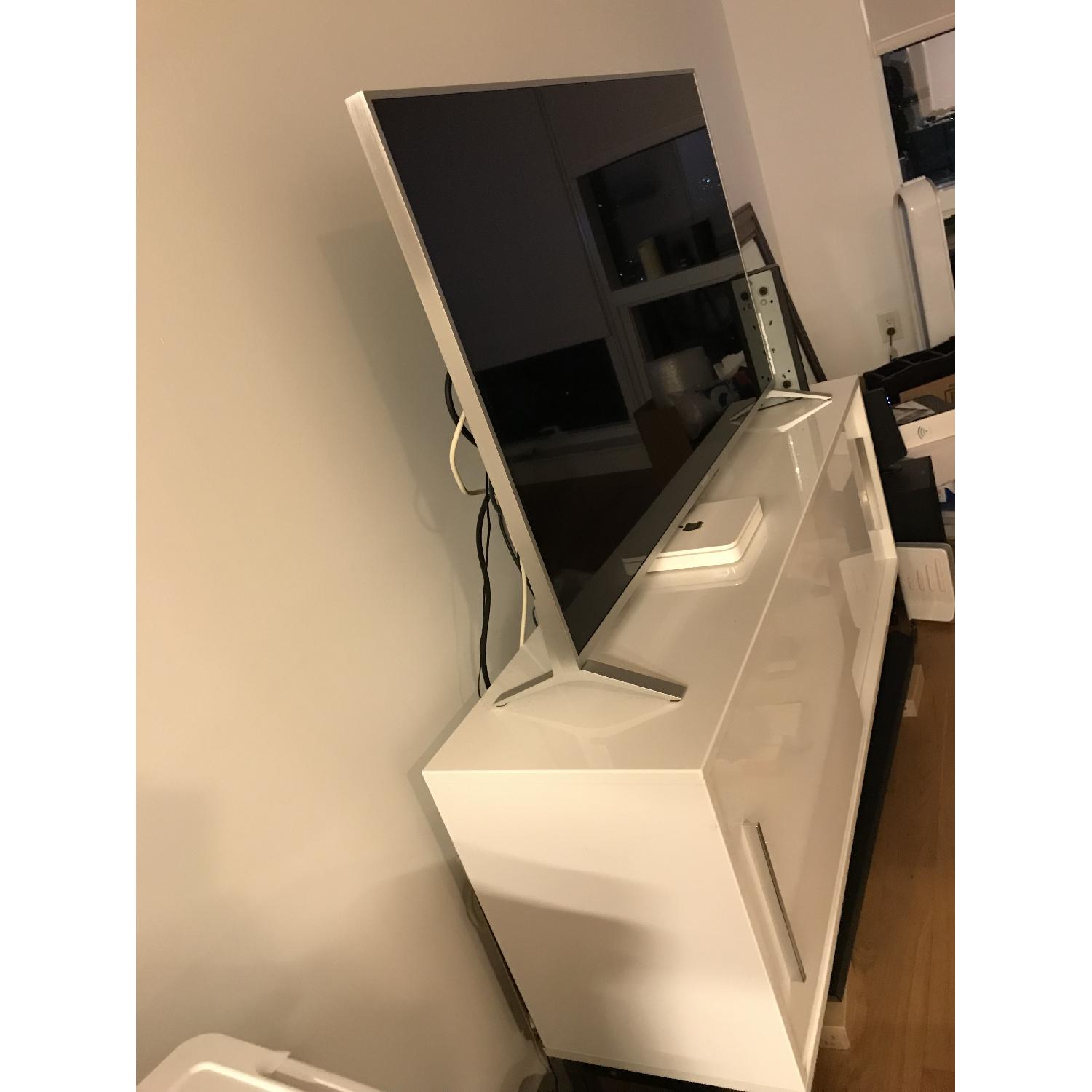 Ikea Besta White Credenza w/ Sliding Doors - image-2