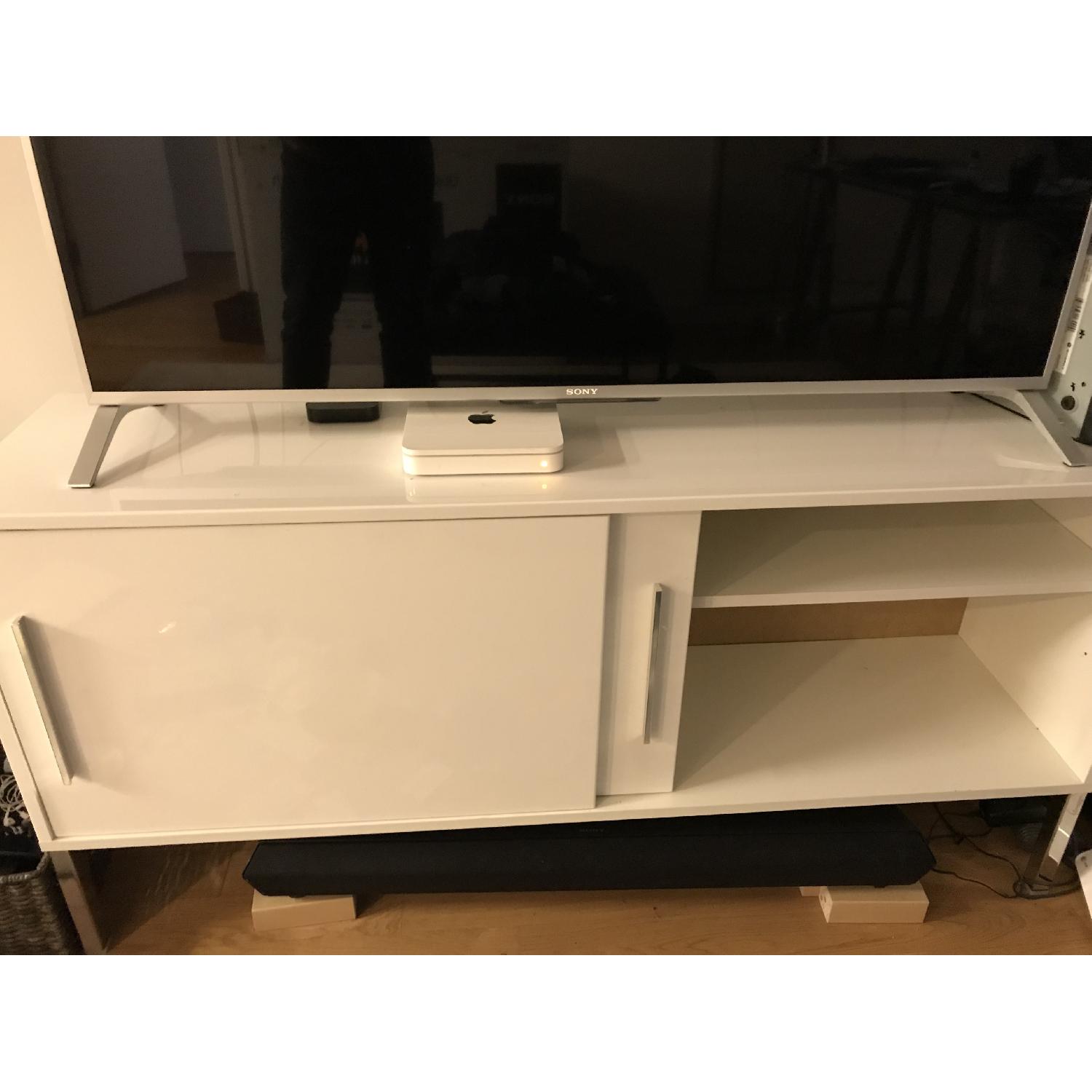 Ikea Besta White Credenza w/ Sliding Doors - image-4