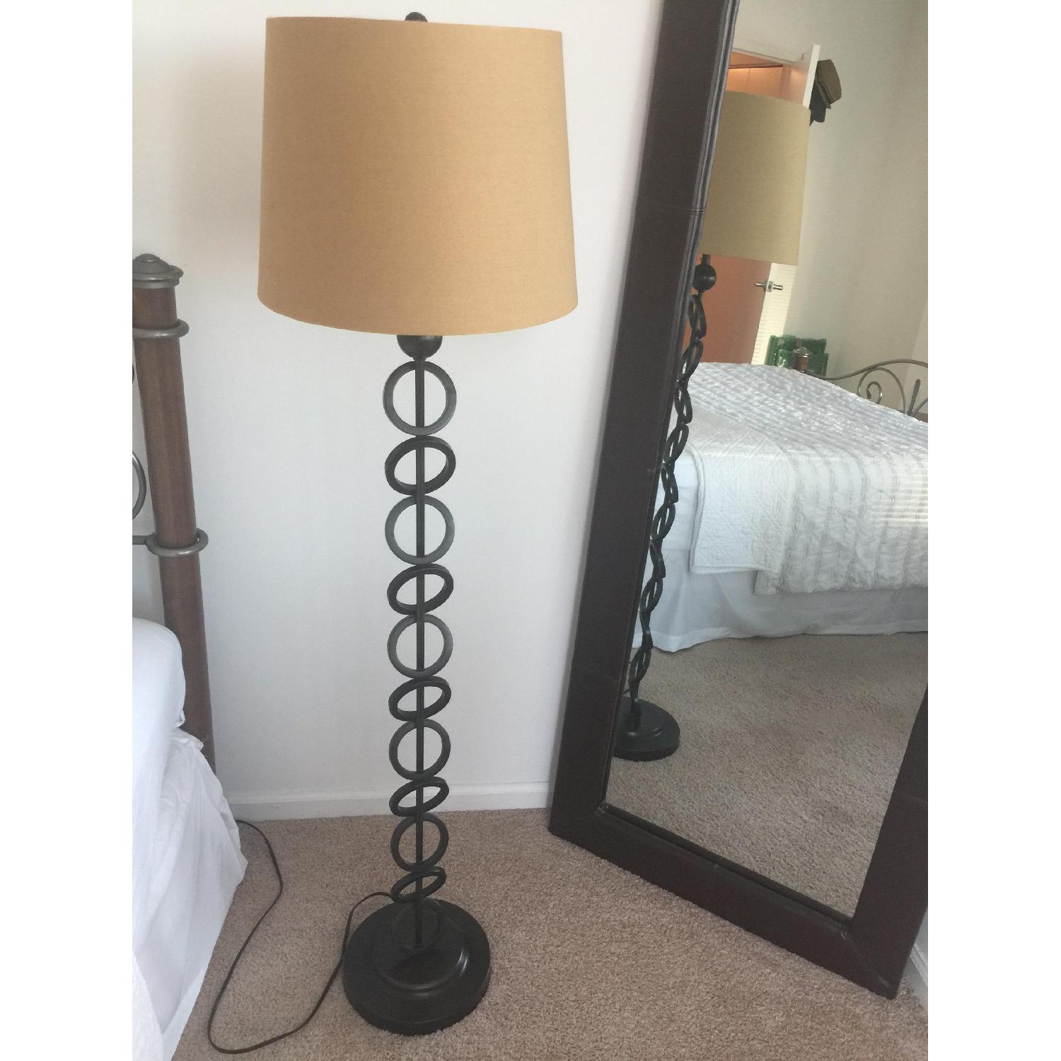 Pier 1 Iron Ring Floor Lamp - image-3