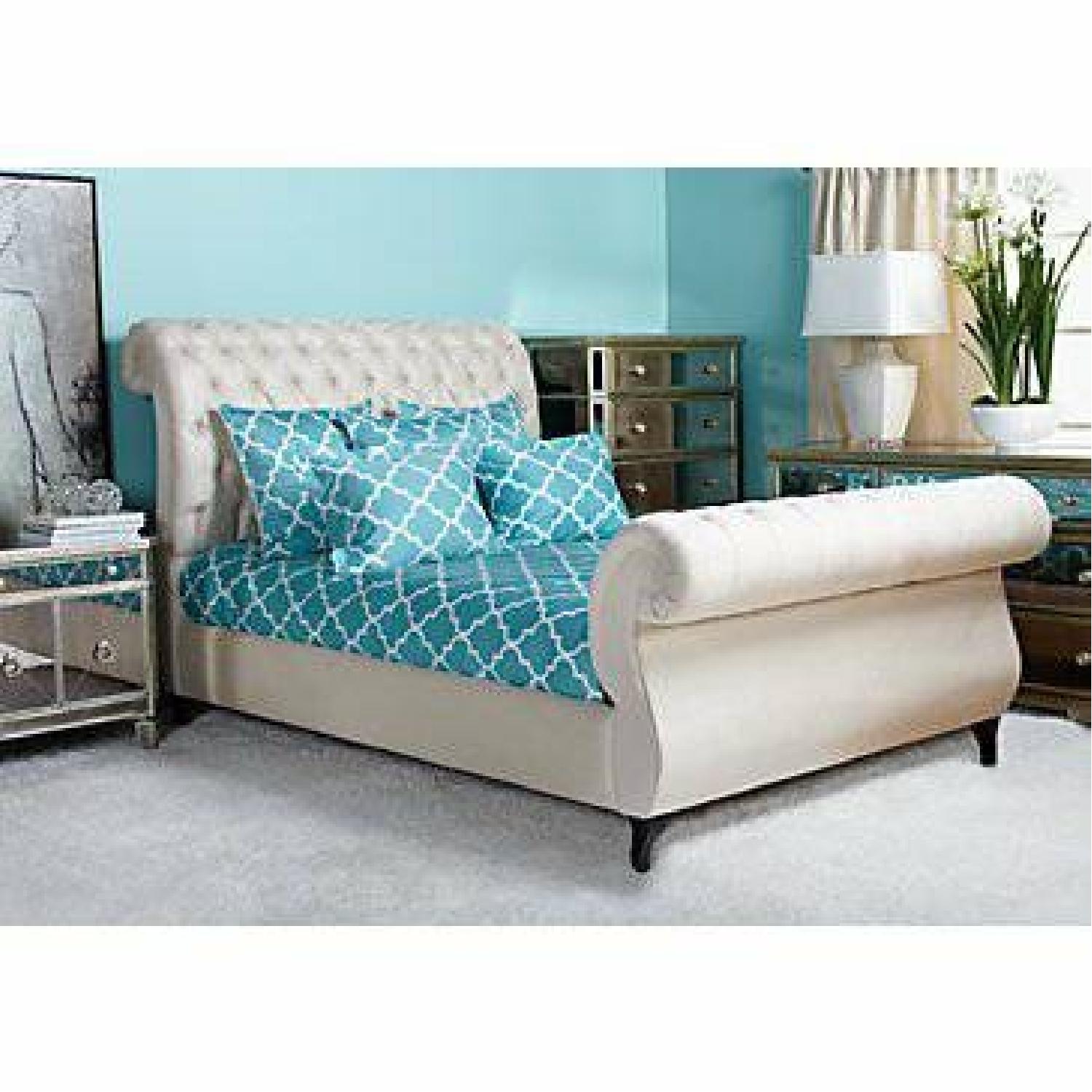 Z Gallerie Victoria Queen Size Sleigh Bed - image-1