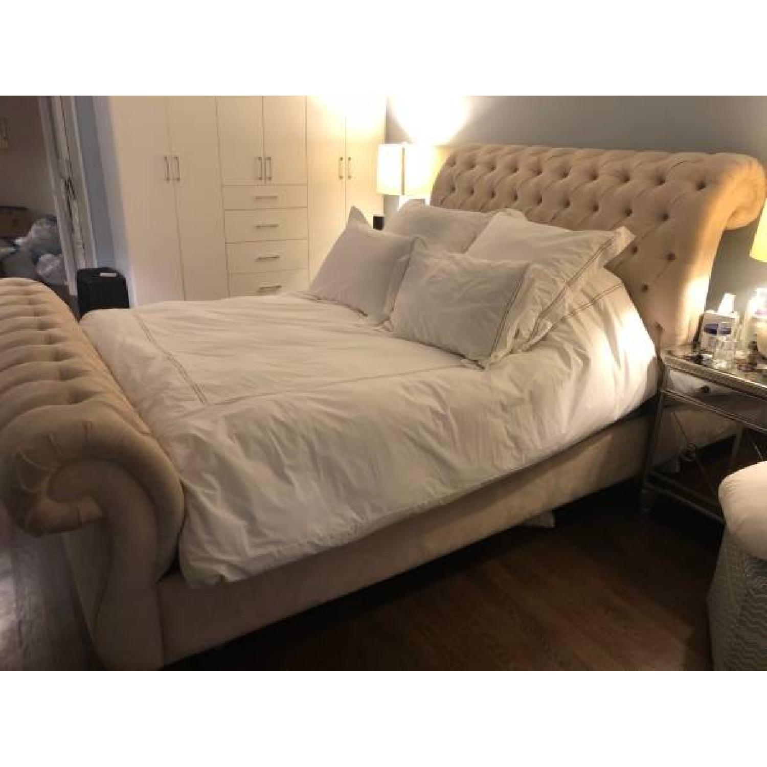 Z Gallerie Victoria Queen Size Sleigh Bed - image-2