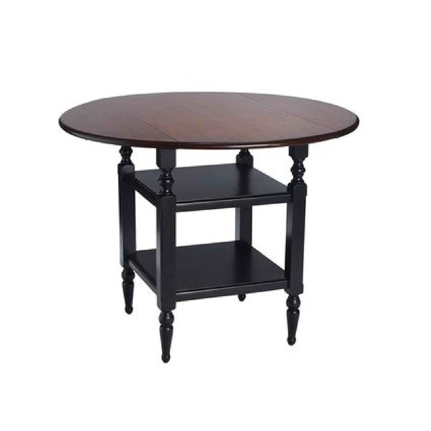 Pier 1 Round DropLeaf Dining Table AptDeco