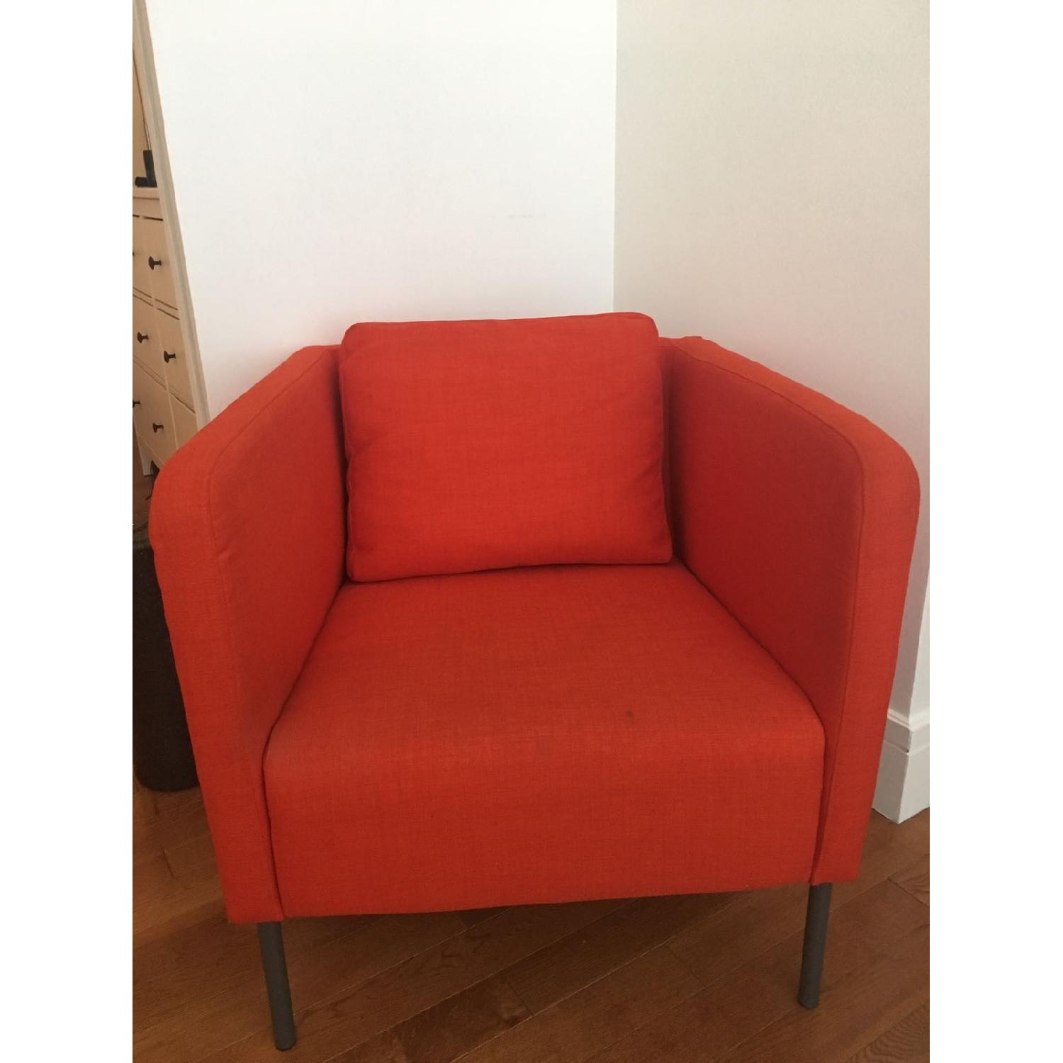 Ikea Red Armchair - image-1