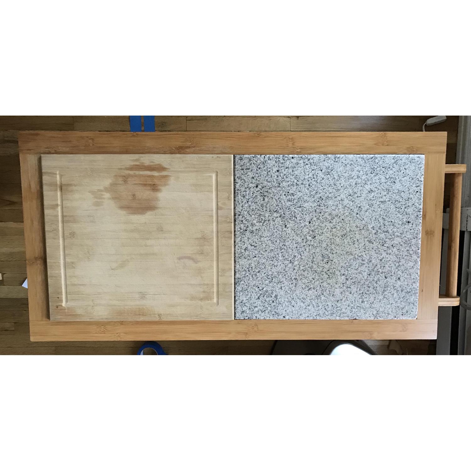 Bed Bath & Beyond Linon Home Bamboo Rolling Kitchen Island - image-7