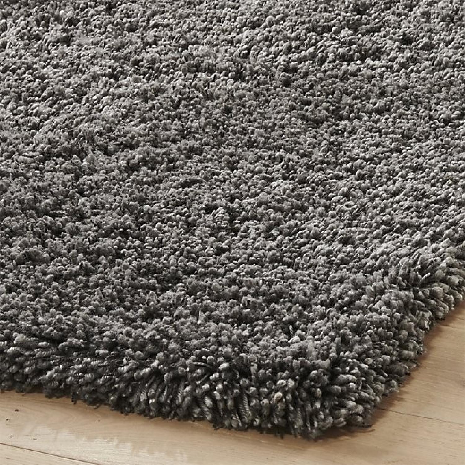 CB2 Silver Grey Shag Area Rug - image-2