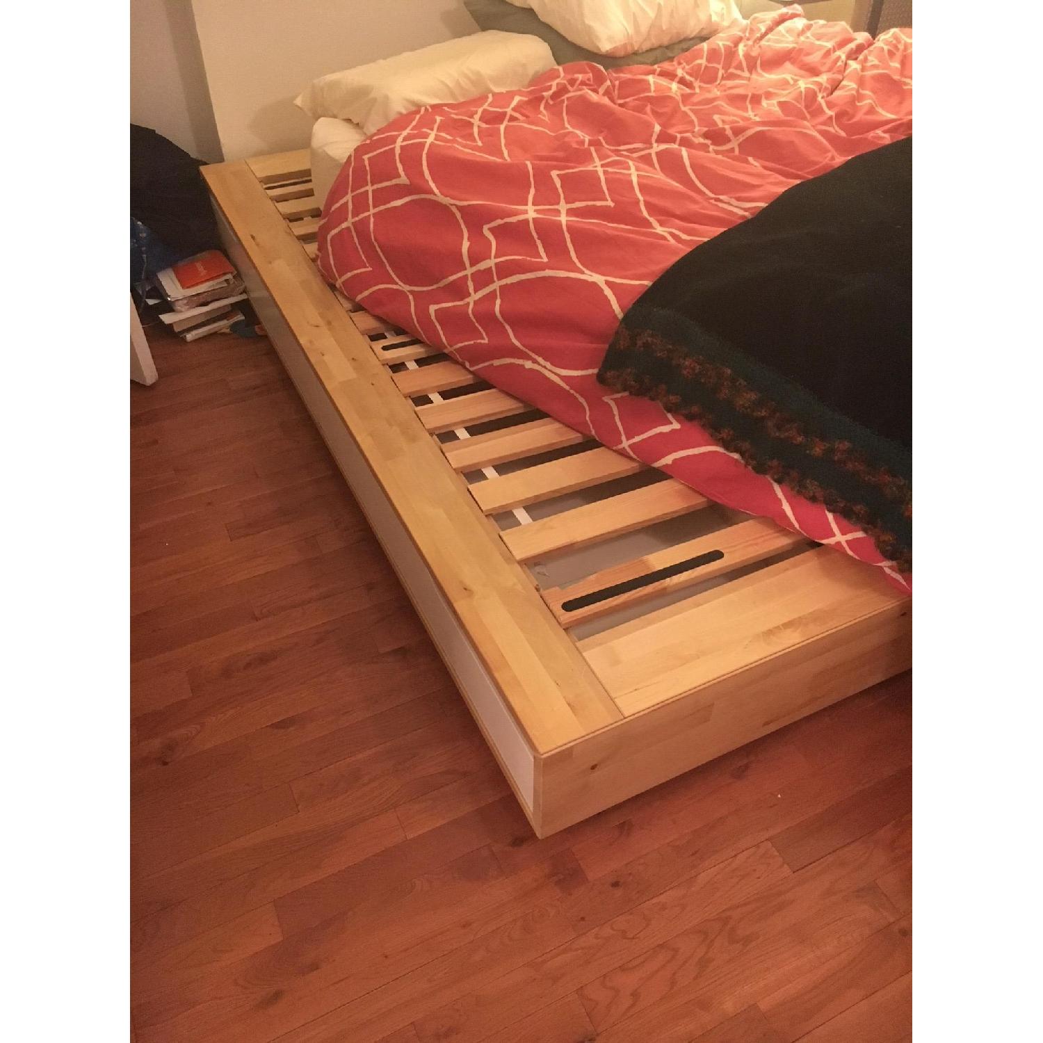 Ikea Mandal Wood Platform Bed w/ Storage - image-1