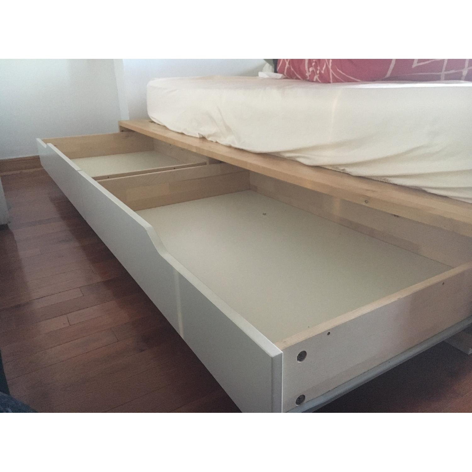 Ikea Mandal Wood Platform Bed w/ Storage - image-5