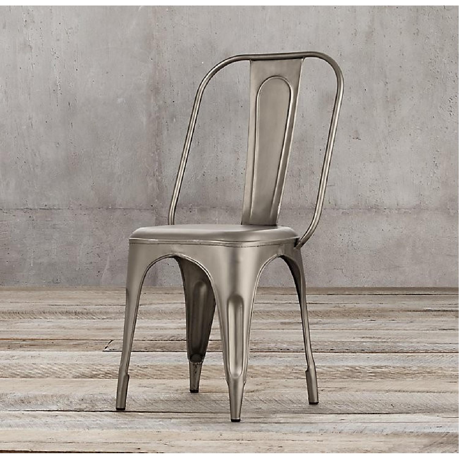 Restoration Hardware Metal Cafe Chair - image-1