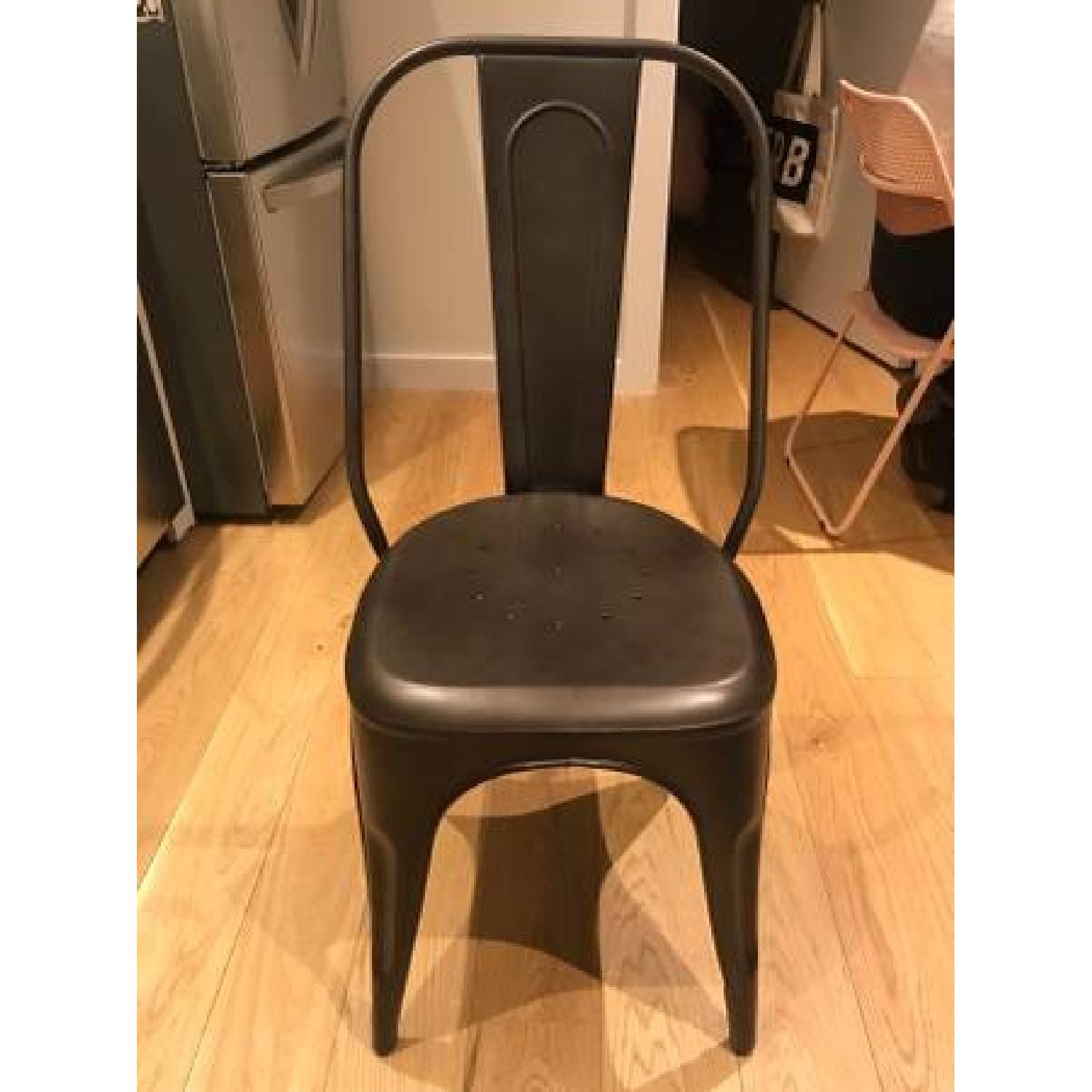 Restoration Hardware Metal Cafe Chair - image-3