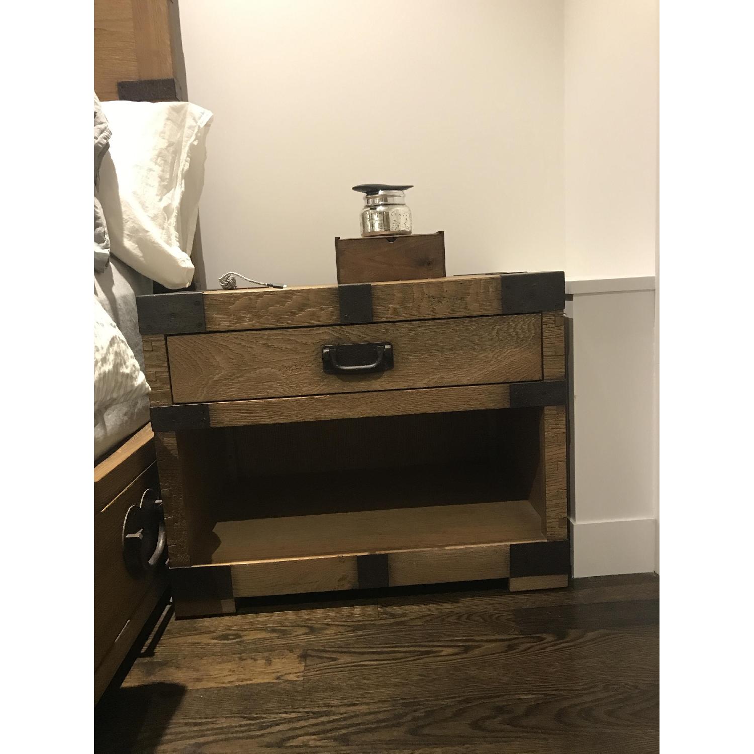 Restoration Hardware Heirloom Silver Open Chest/Nightstand - image-2