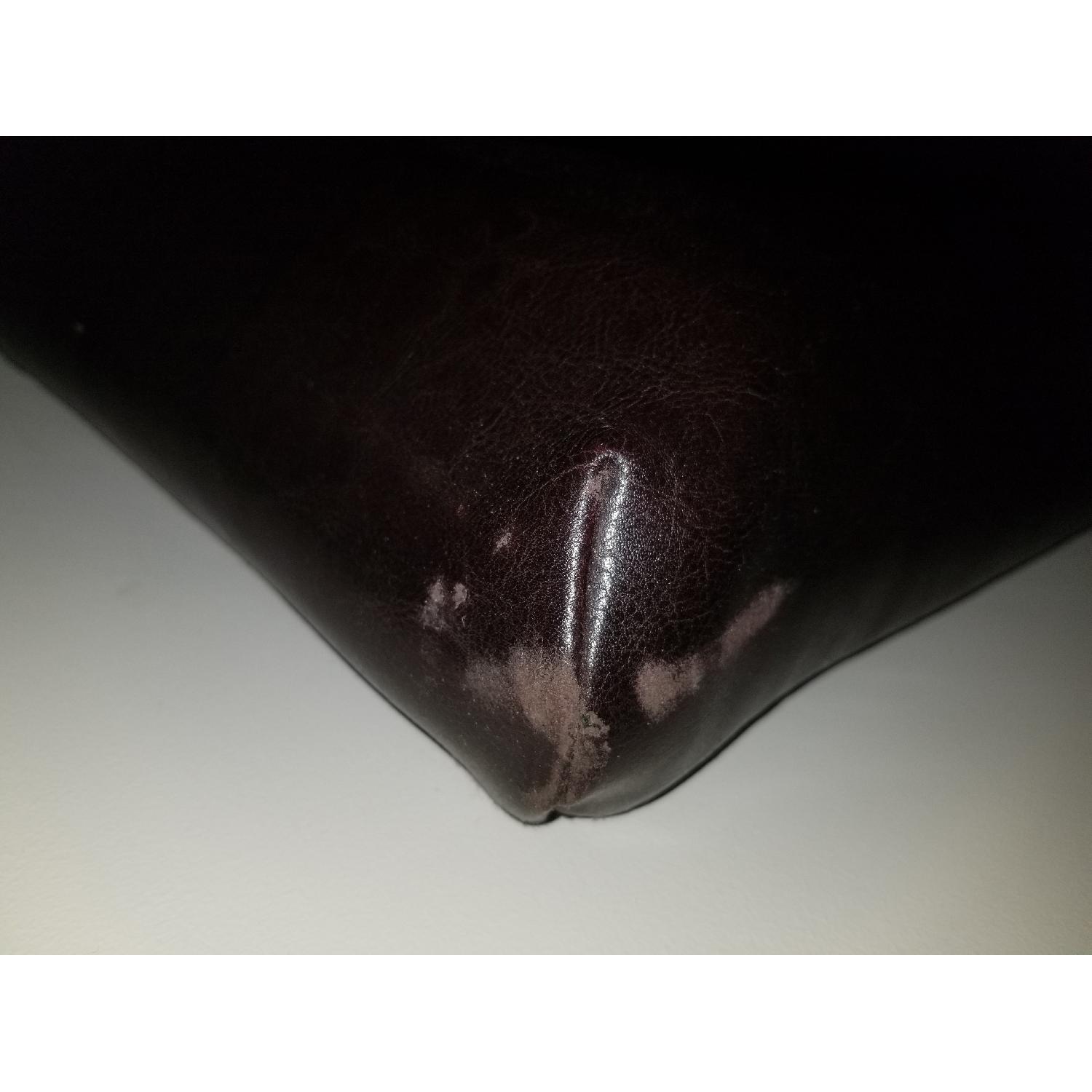 Tufted Black Faux Leather Upholstered Headboard - image-2