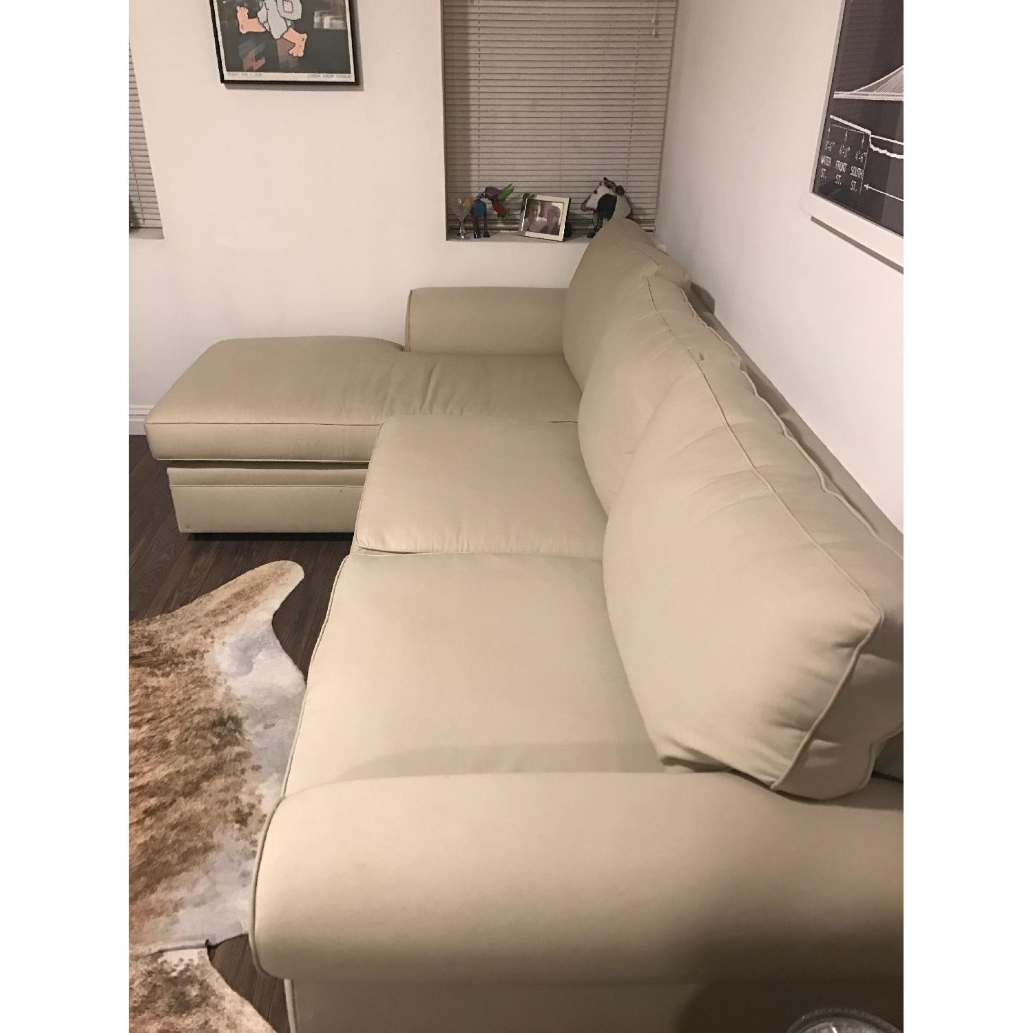 Pottery Barn Pearce Sectional Sofa in Parchment Twill - image-3