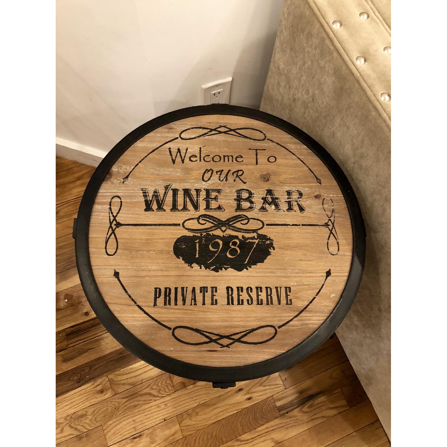 Pier 1 Vintage-Inspired Wine Bar Accent Table - image-3