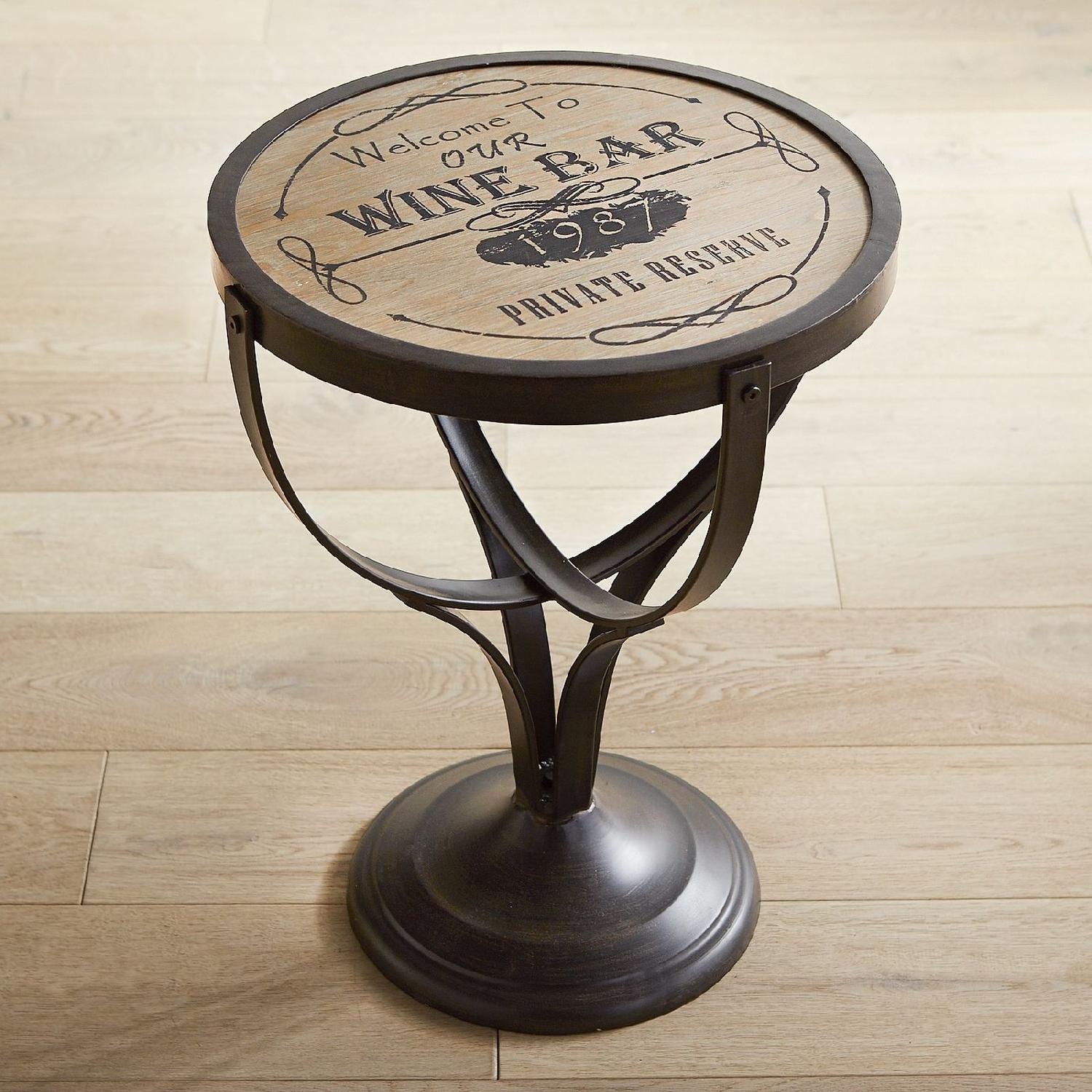 Pier 1 Vintage-Inspired Wine Bar Accent Table - image-6