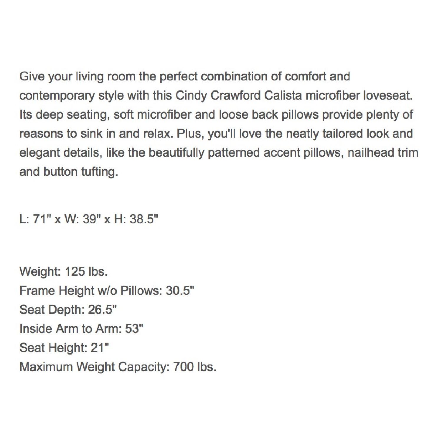 Raymour & Flanigan Cindy Crawford Loveseat - image-6