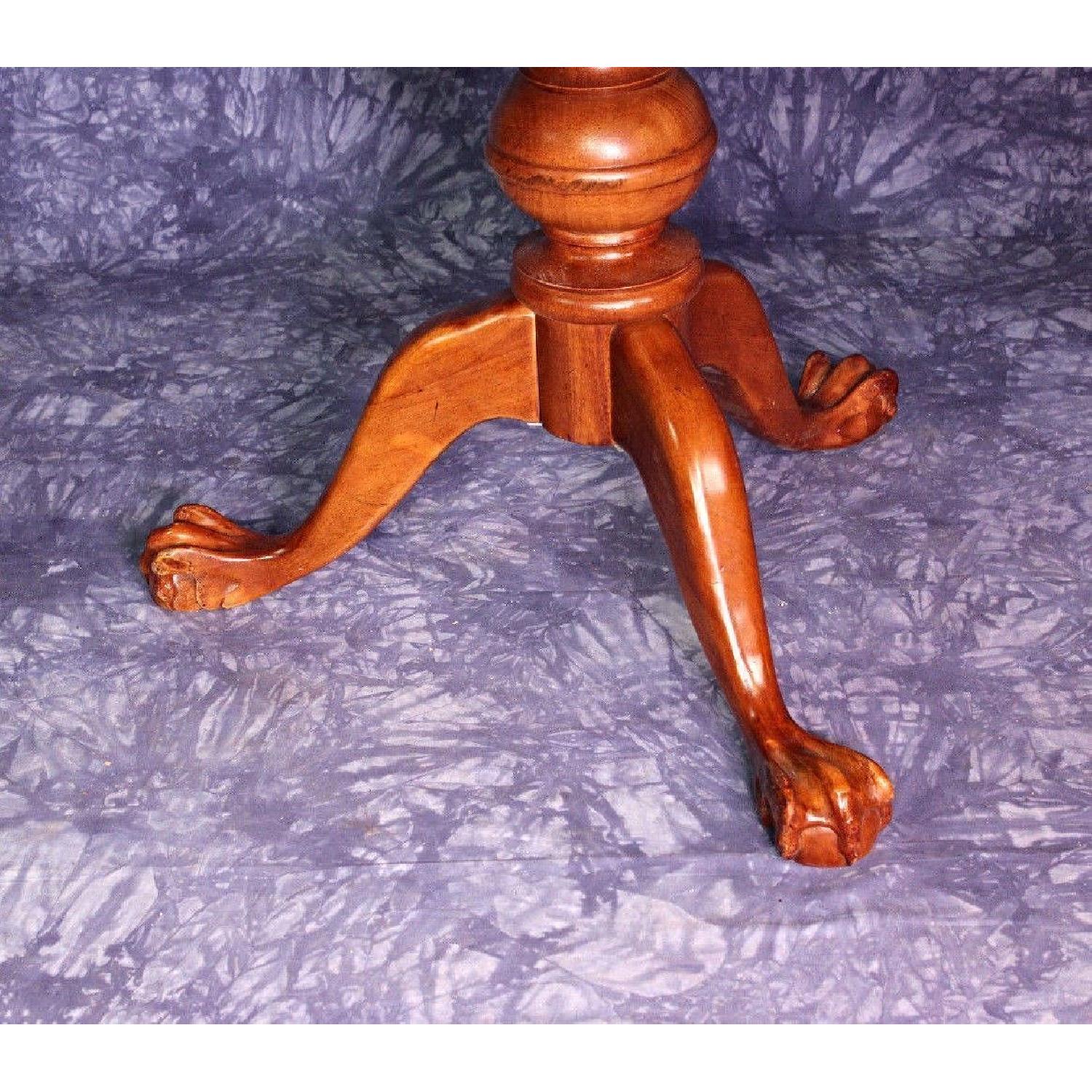 Double Pedestal Extension Dining Room Table w/ Claw Feet - image-9