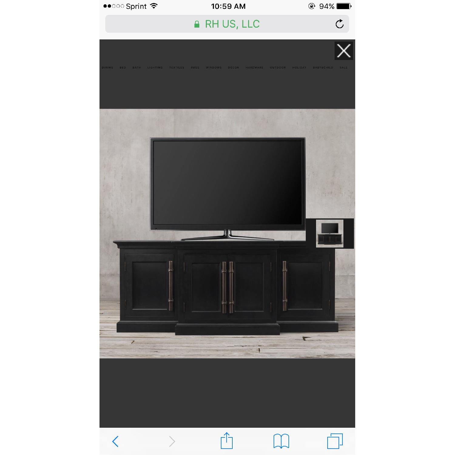 Restoration Hardware 20th C English Brass Media Console AptDeco