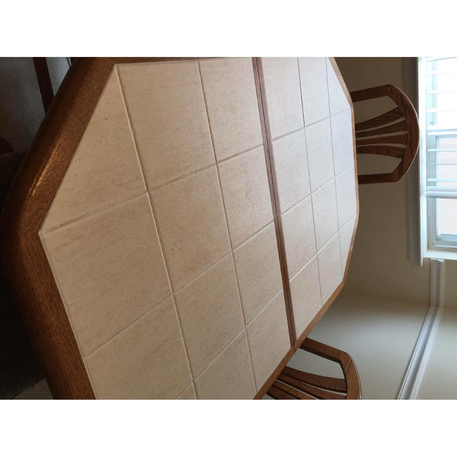 Natural Wood 5 Piece Dining Set - image-2