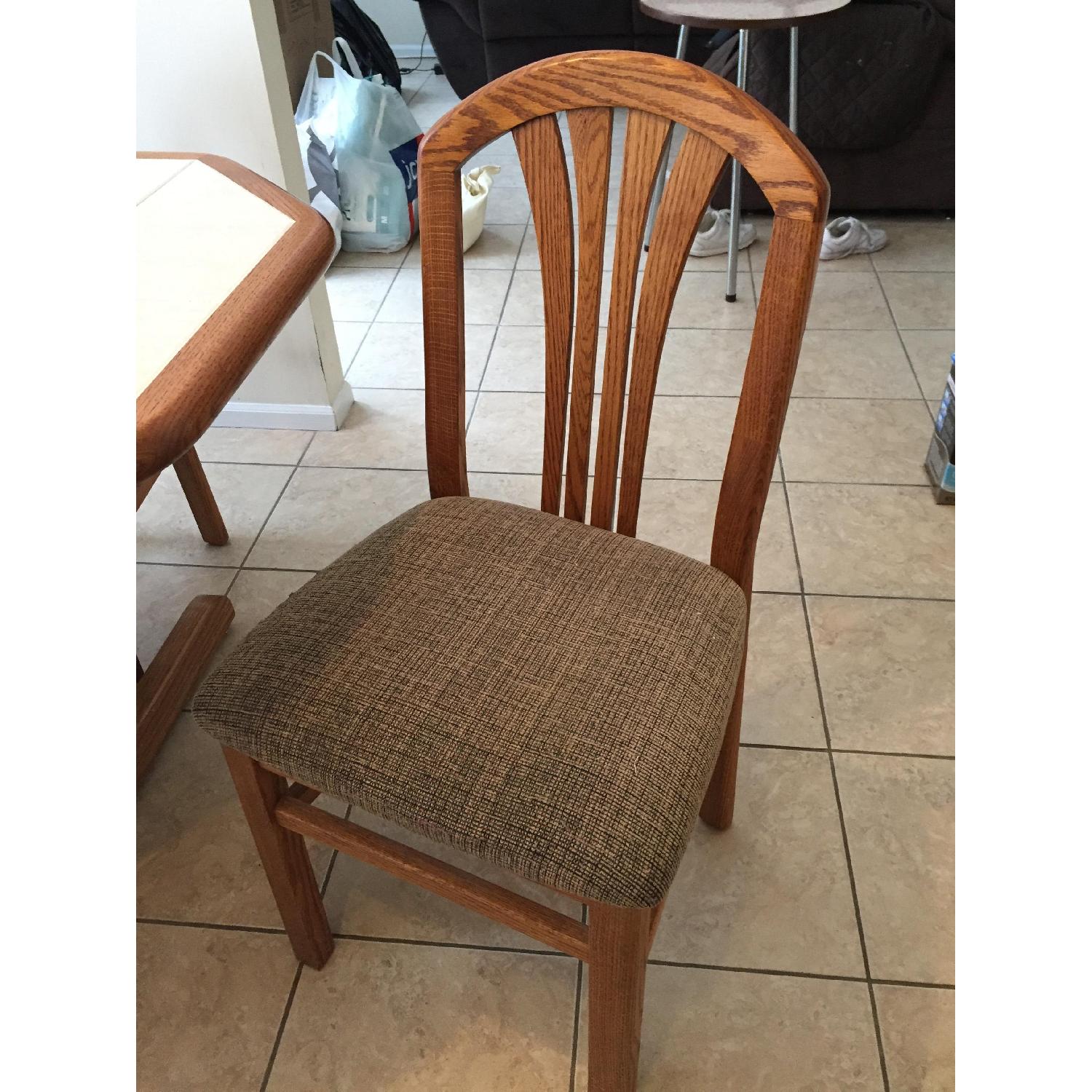 Natural Wood 5 Piece Dining Set - image-3