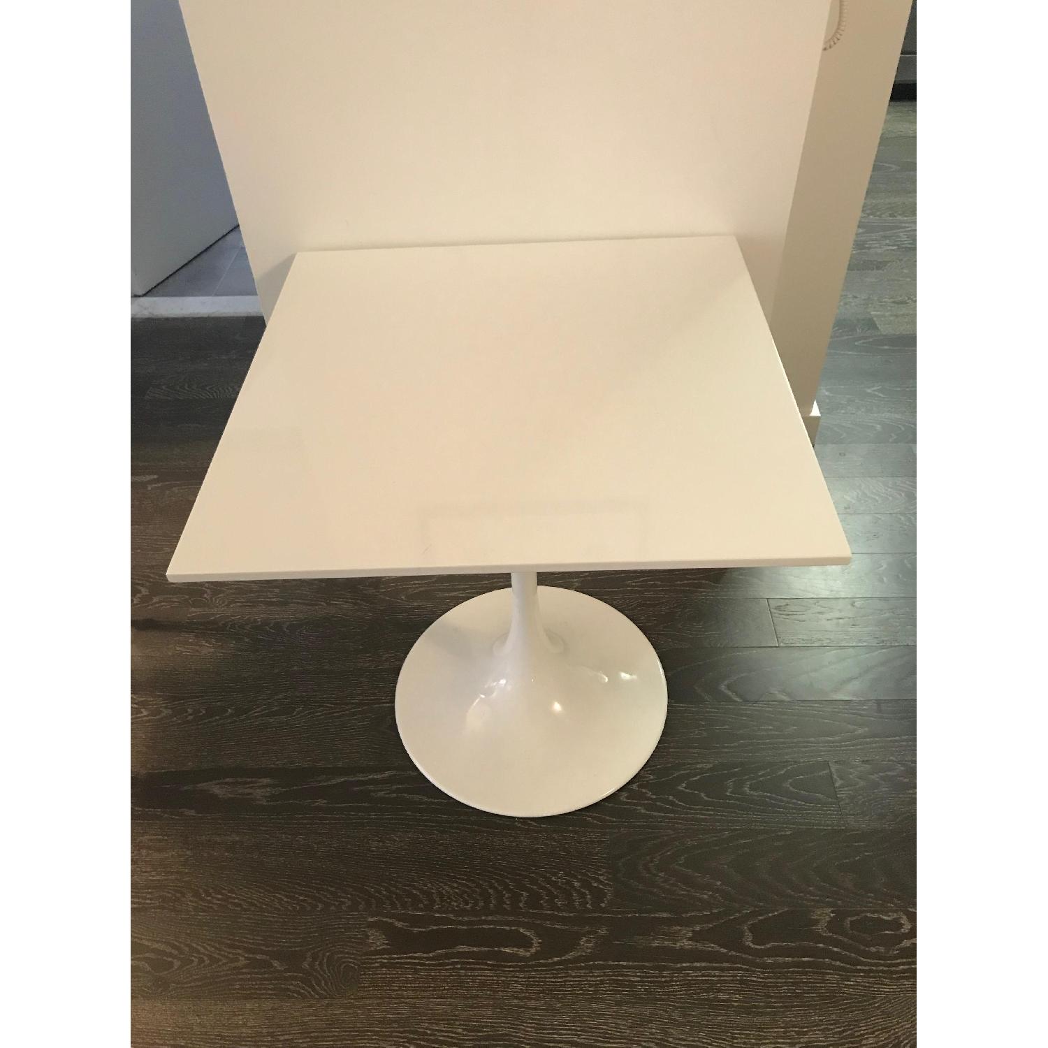 Square White Lacquer Dining Table - image-3