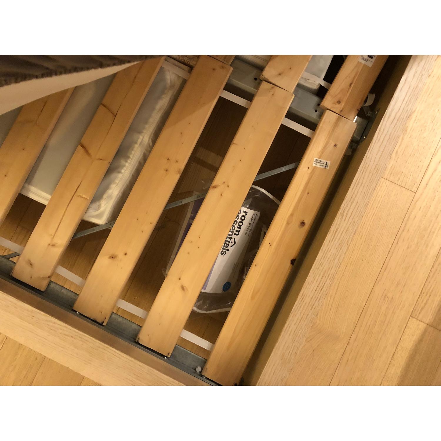 Ikea Malm Full Bed Frame + Nightstand - image-5