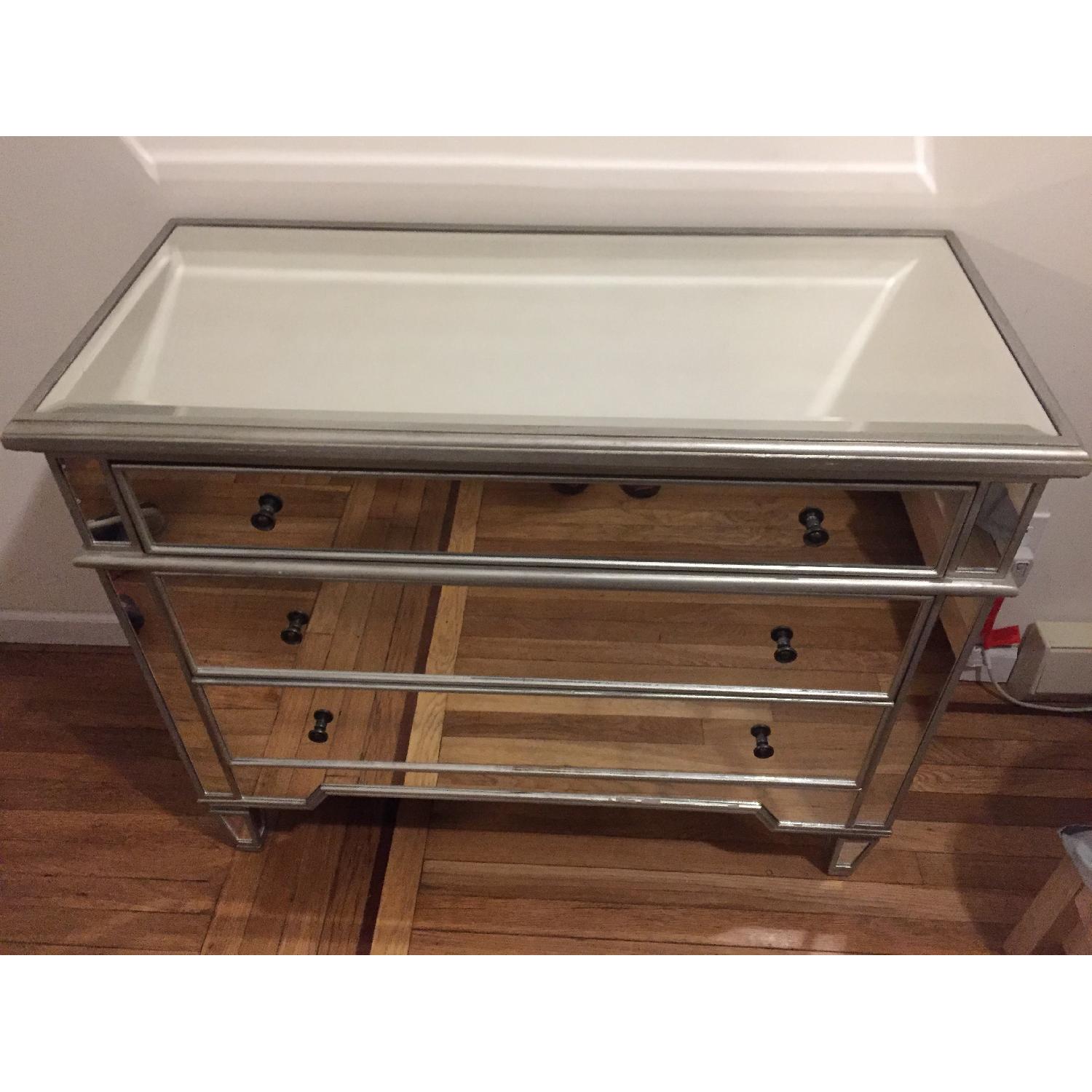 Pottery Barn Park Mirrored 3-Drawer Dresser - image-3