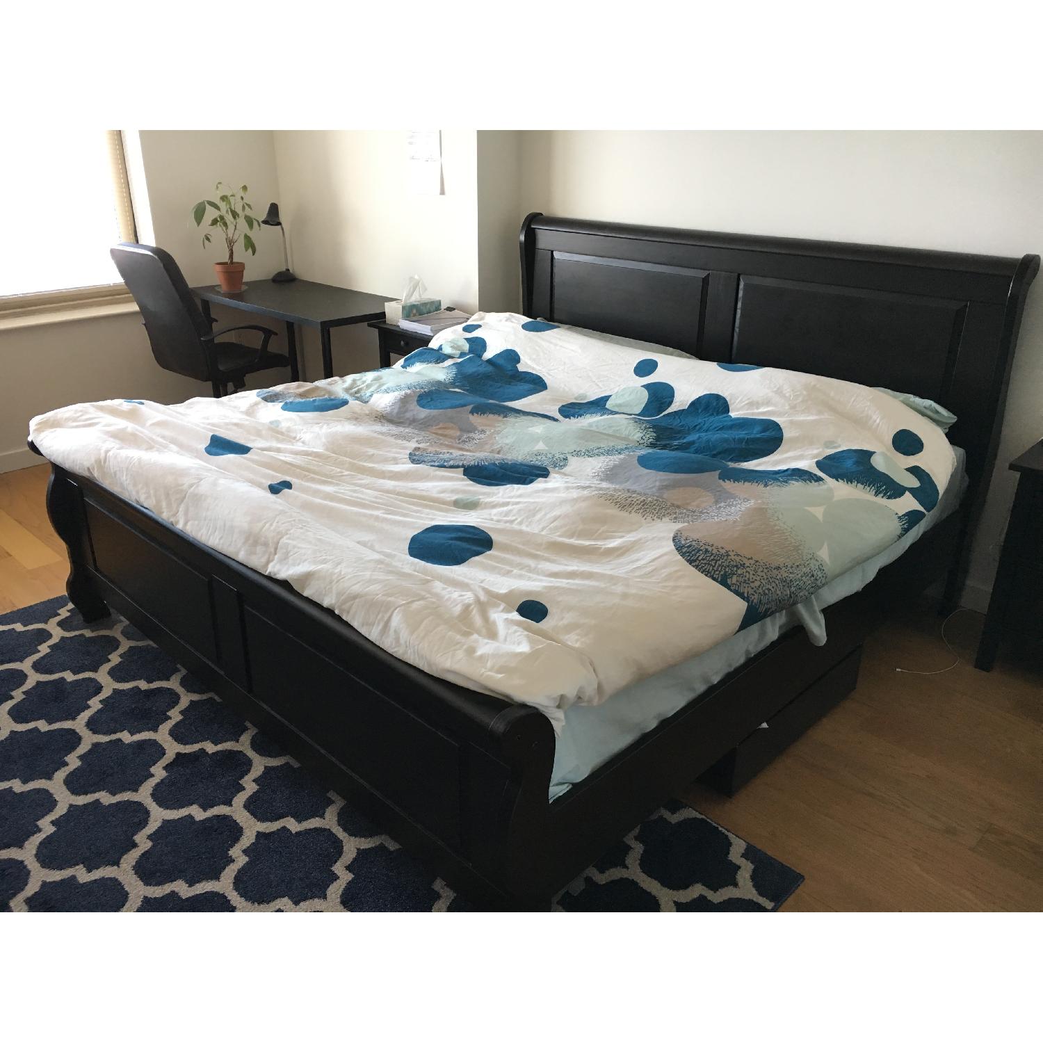 Ikea Hasselvika King Size Black Bed Frame - image-2