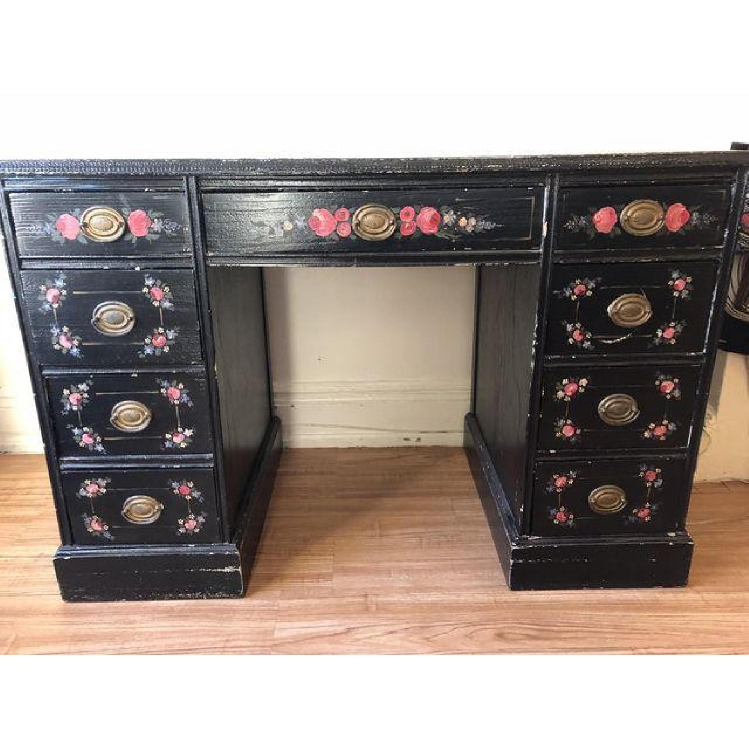 Vintage Traditional Executive Desk - image-1