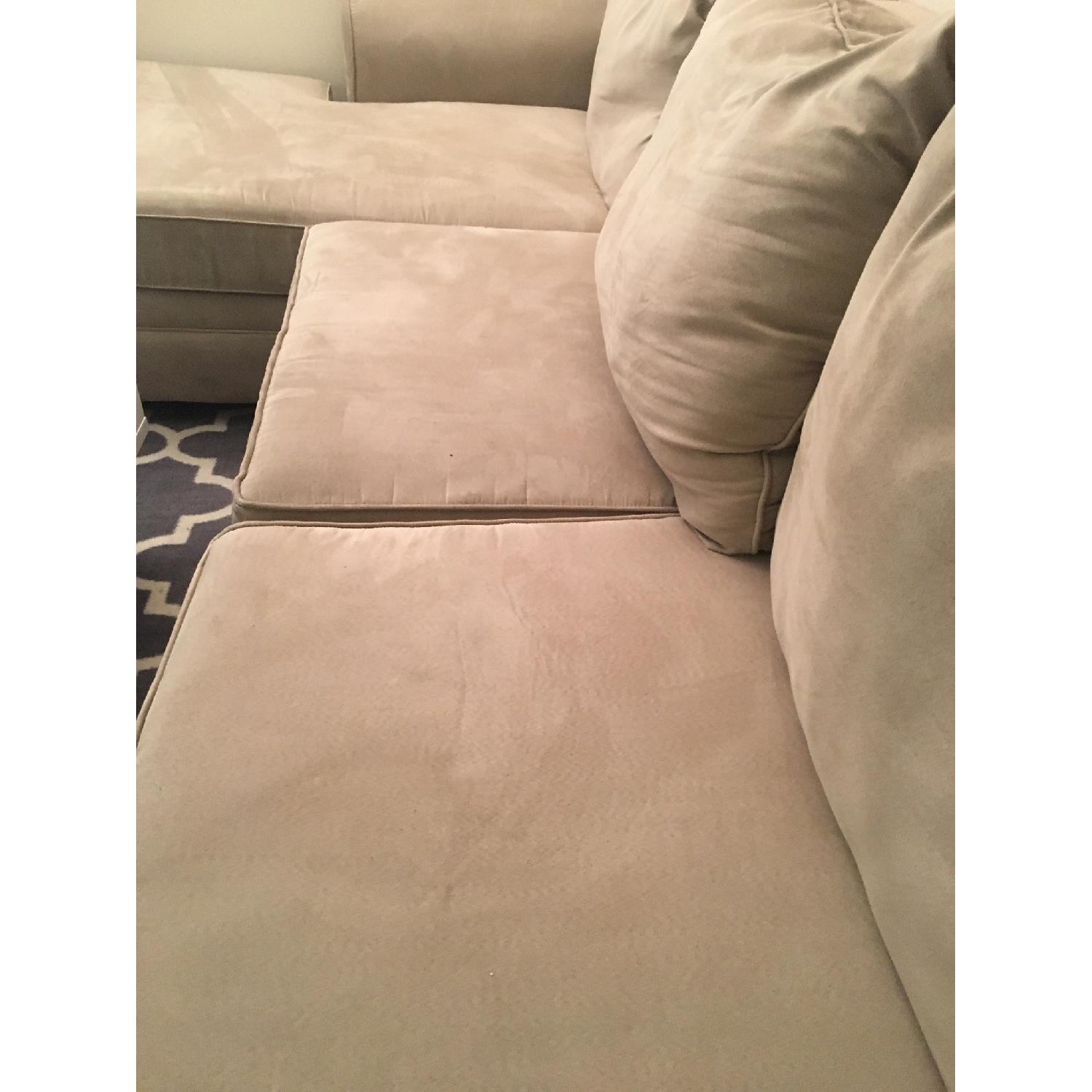 Bob's Beige Microsuede 2-Piece Sectional Sofa - image-6