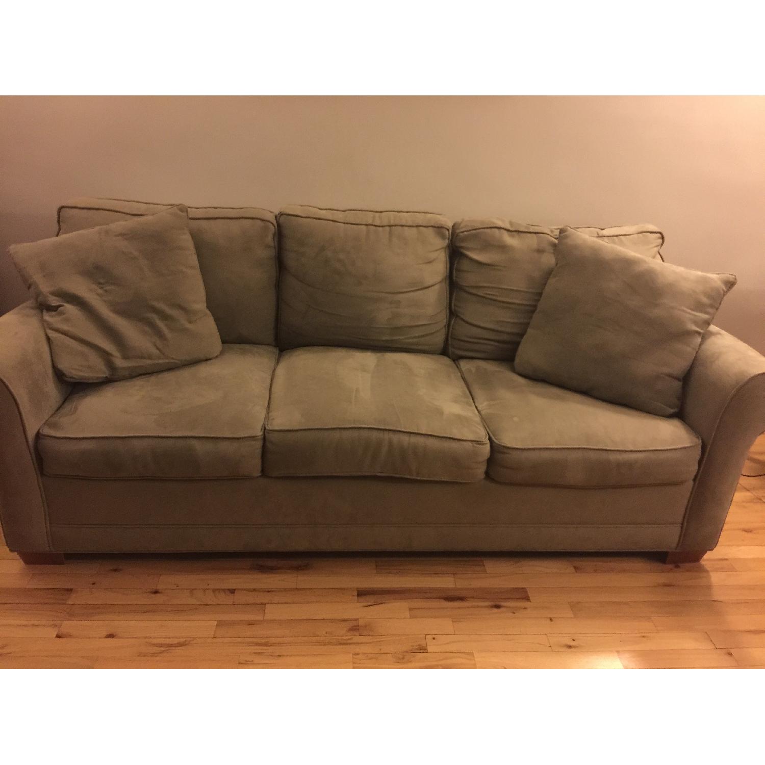 Raymour & Flanigan Glendora Microfiber Sofa - image-1