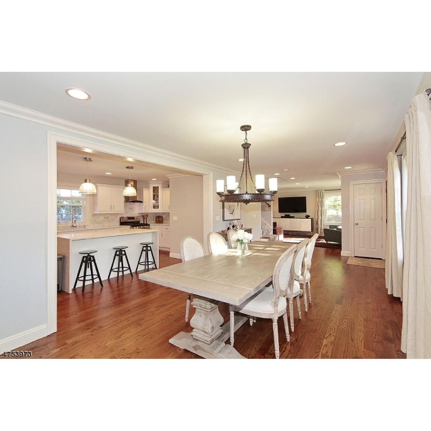 Restoration Hardware Trestle Extension Table w/ 8 Chairs - image-4