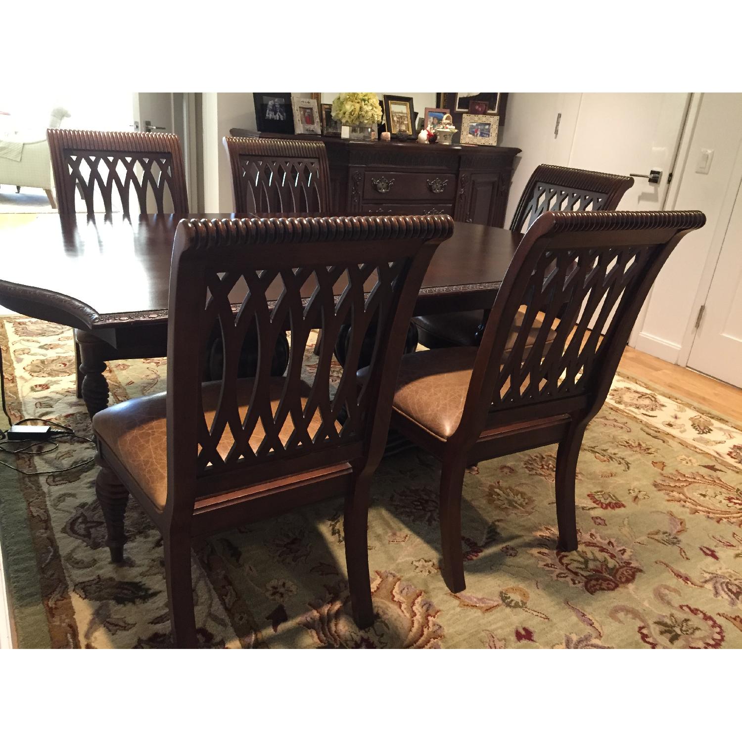 Bernhardt Double Pedestal Extendable Dining Table - image-8