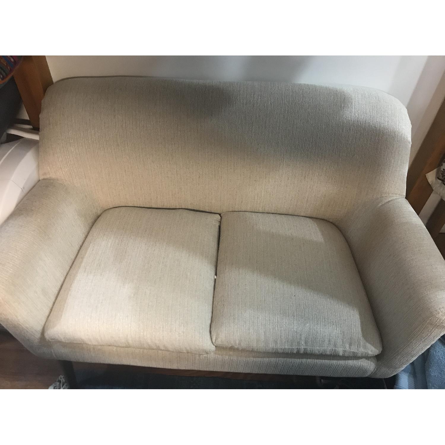 Madison Park Davenport Rolled Arm Settee in Cream - image-2