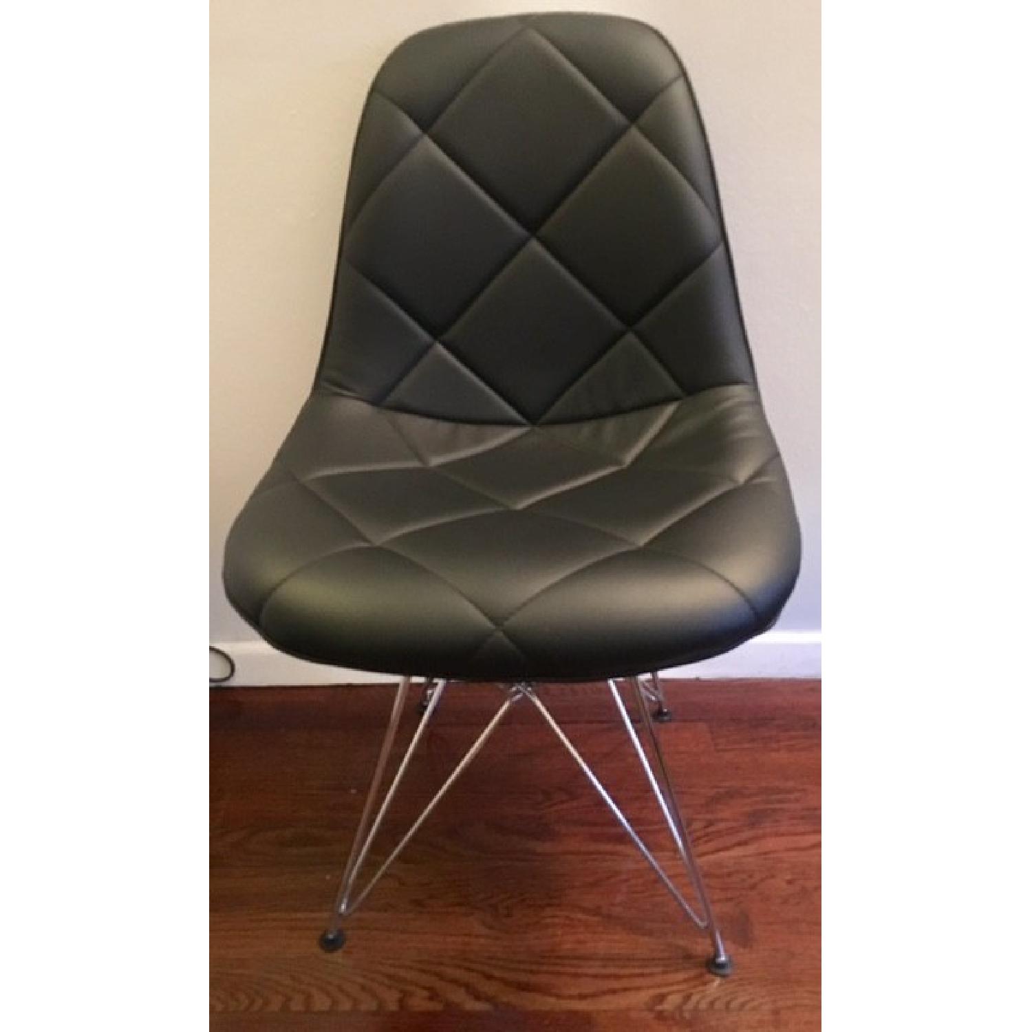 Sit Down NY Black Cushioned Dining Chair - image-1