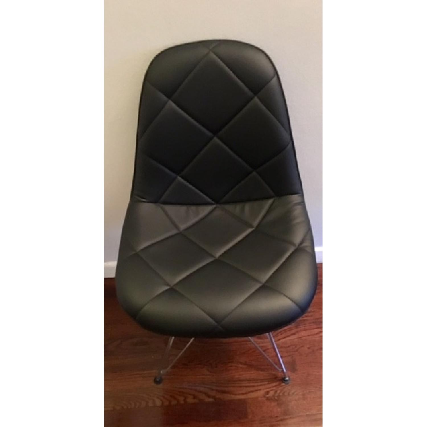 Sit Down NY Black Cushioned Dining Chair - image-2