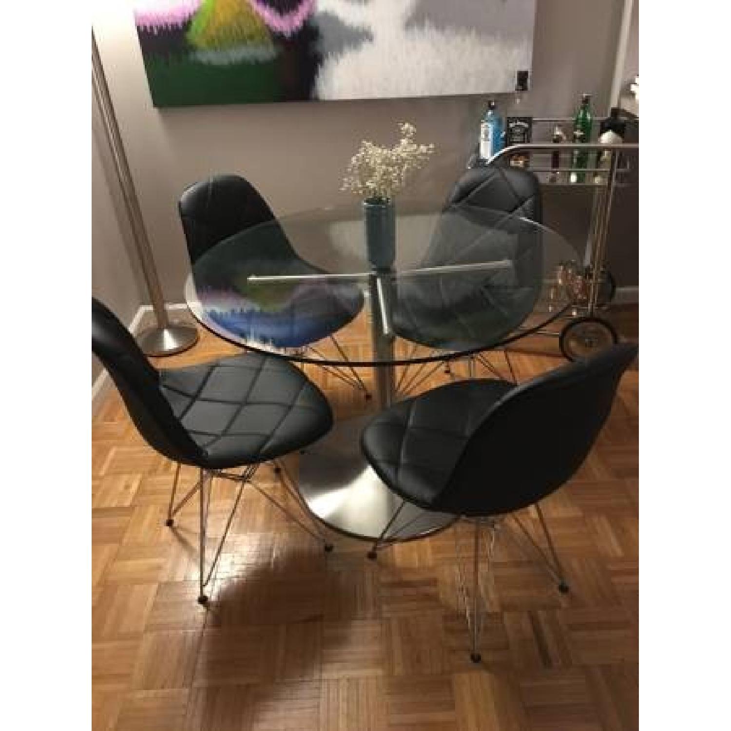 Sit Down NY Black Cushioned Dining Chair - image-3